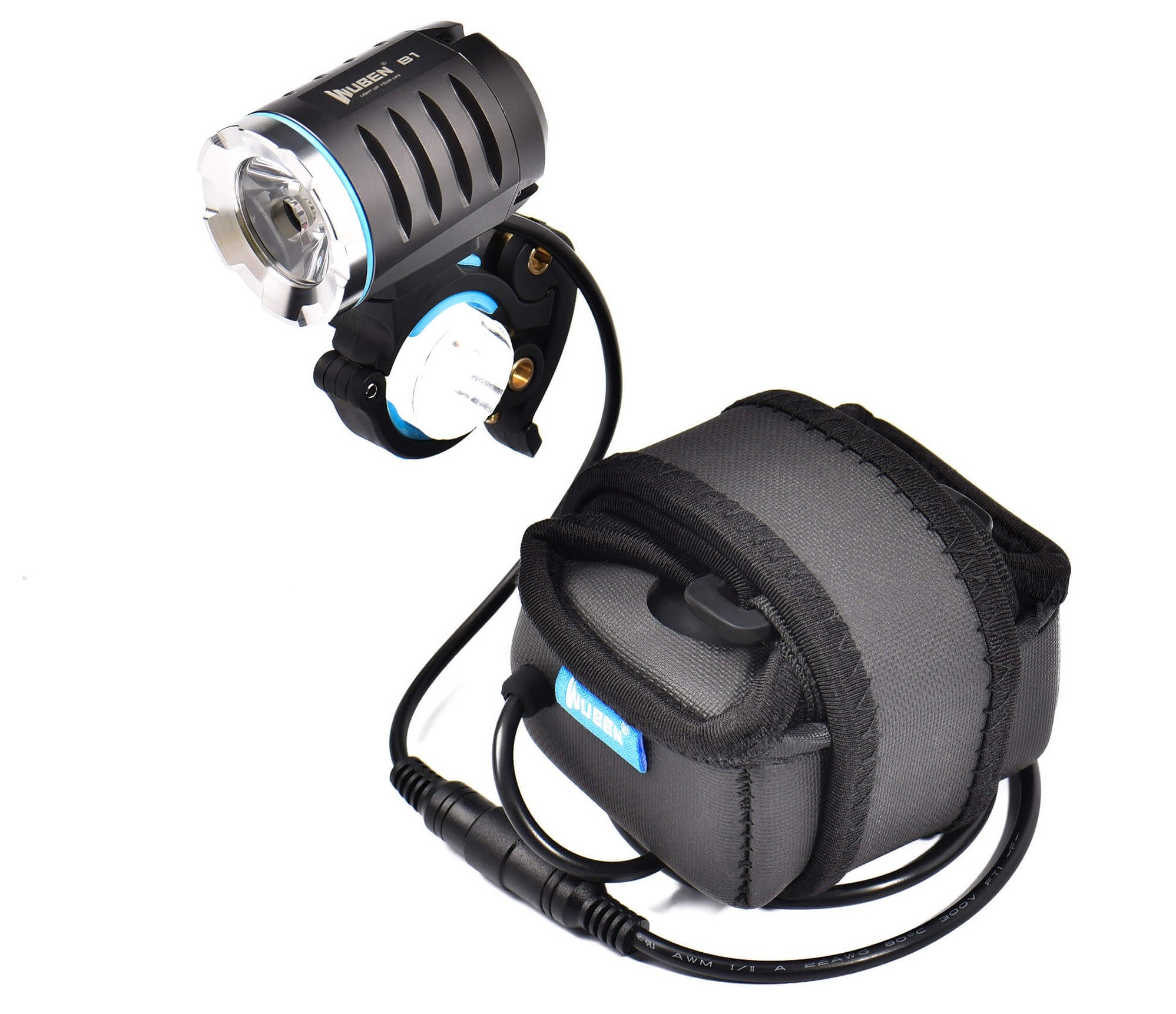 Wuben B1 kerékpár első lámpa Black - 3600 lumen