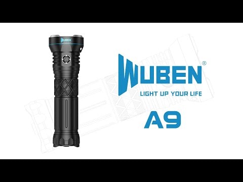 Wuben A9 zseblámpa Black - 12000 lumen