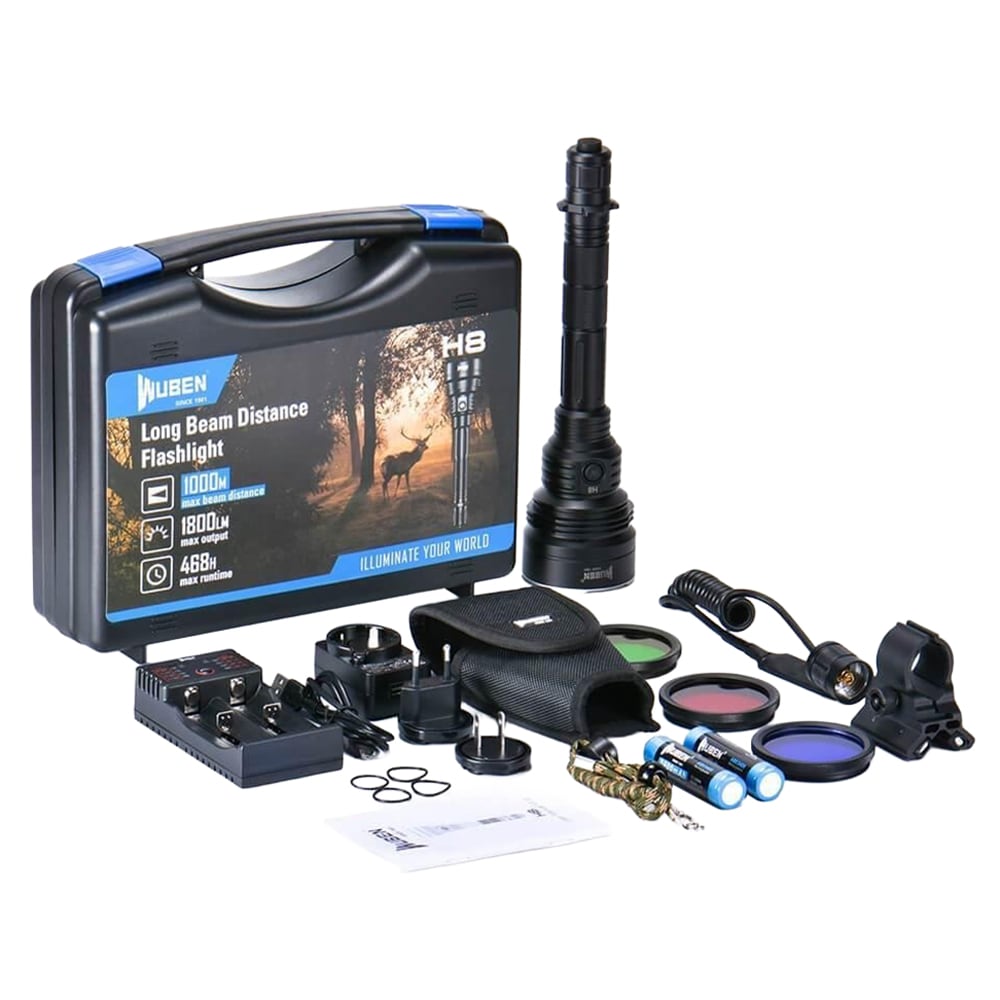 Wuben H8 Deluxe taktikai zseblámpa - 1800 lumen