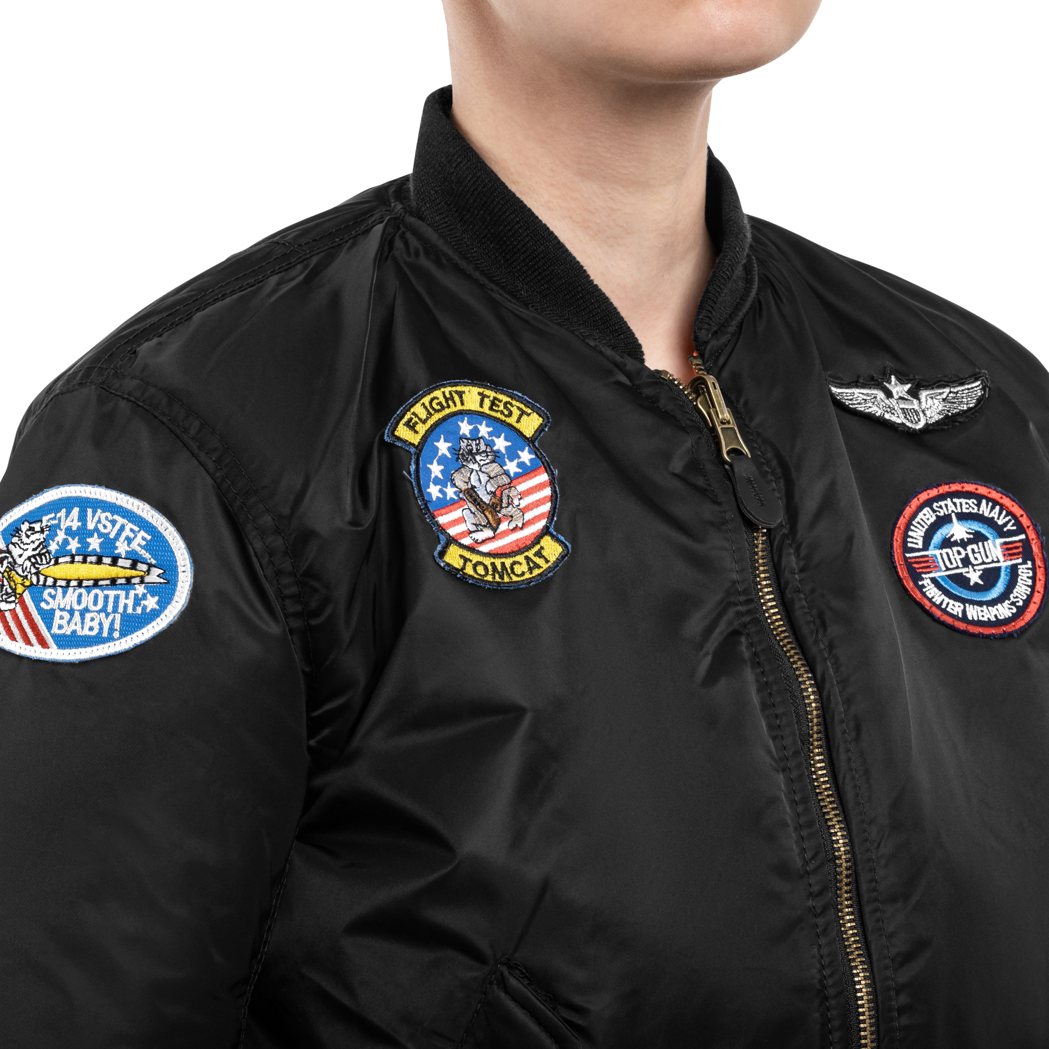 Mil-Tec MA1 Flight Jacket gyermek kabát - Black