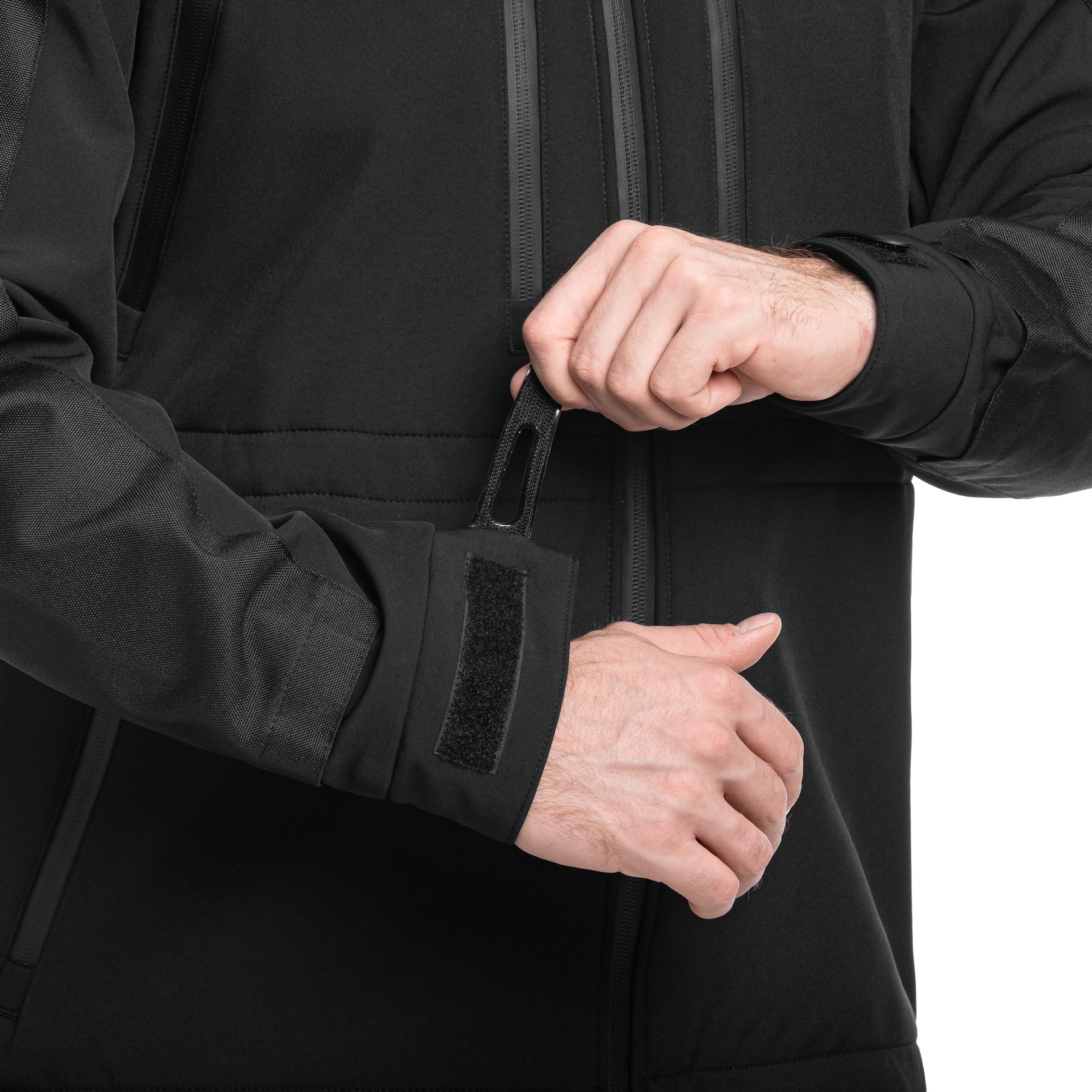 Mil-Tec Softshell Plus kabát - Black