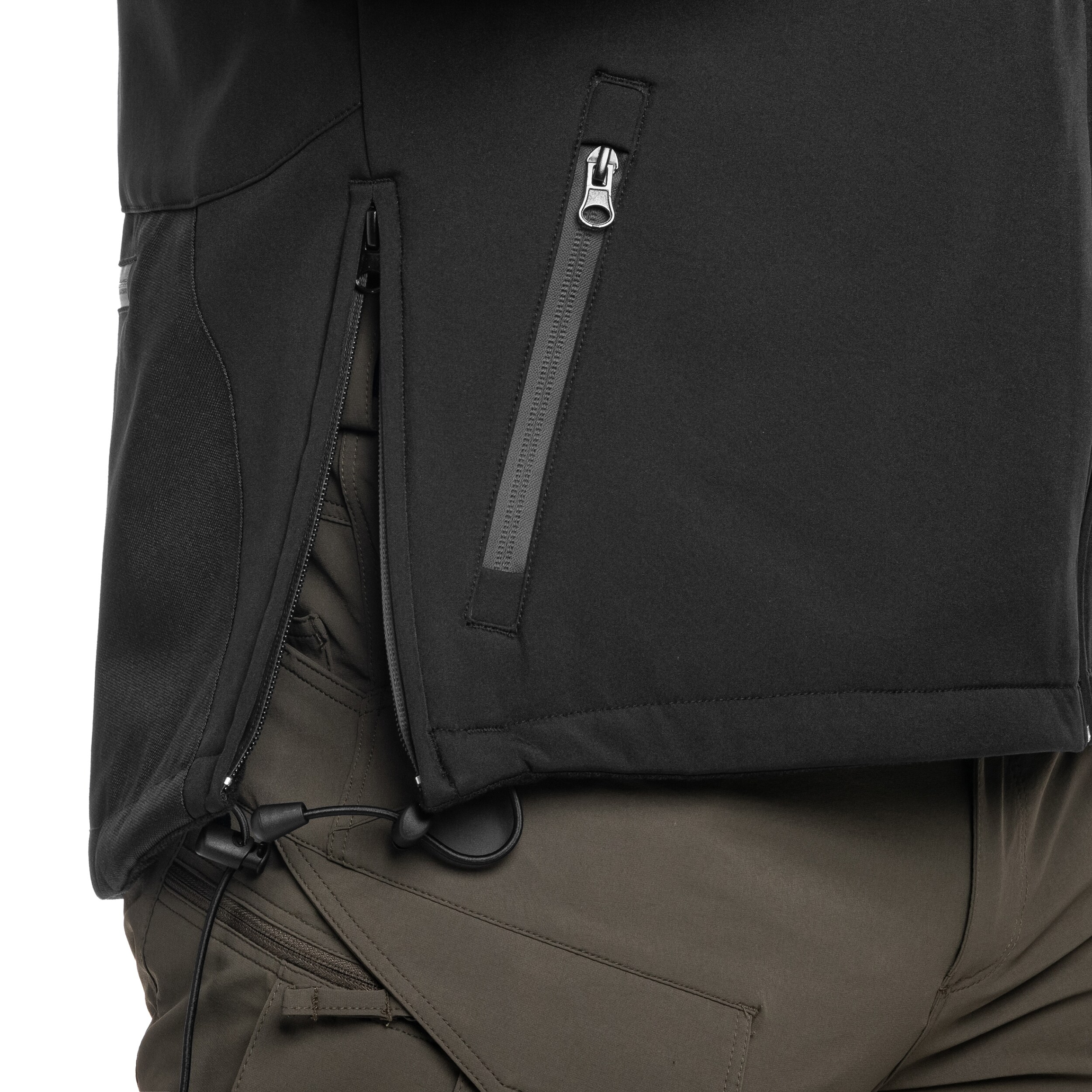 Mil-Tec Softshell Plus kabát - Black