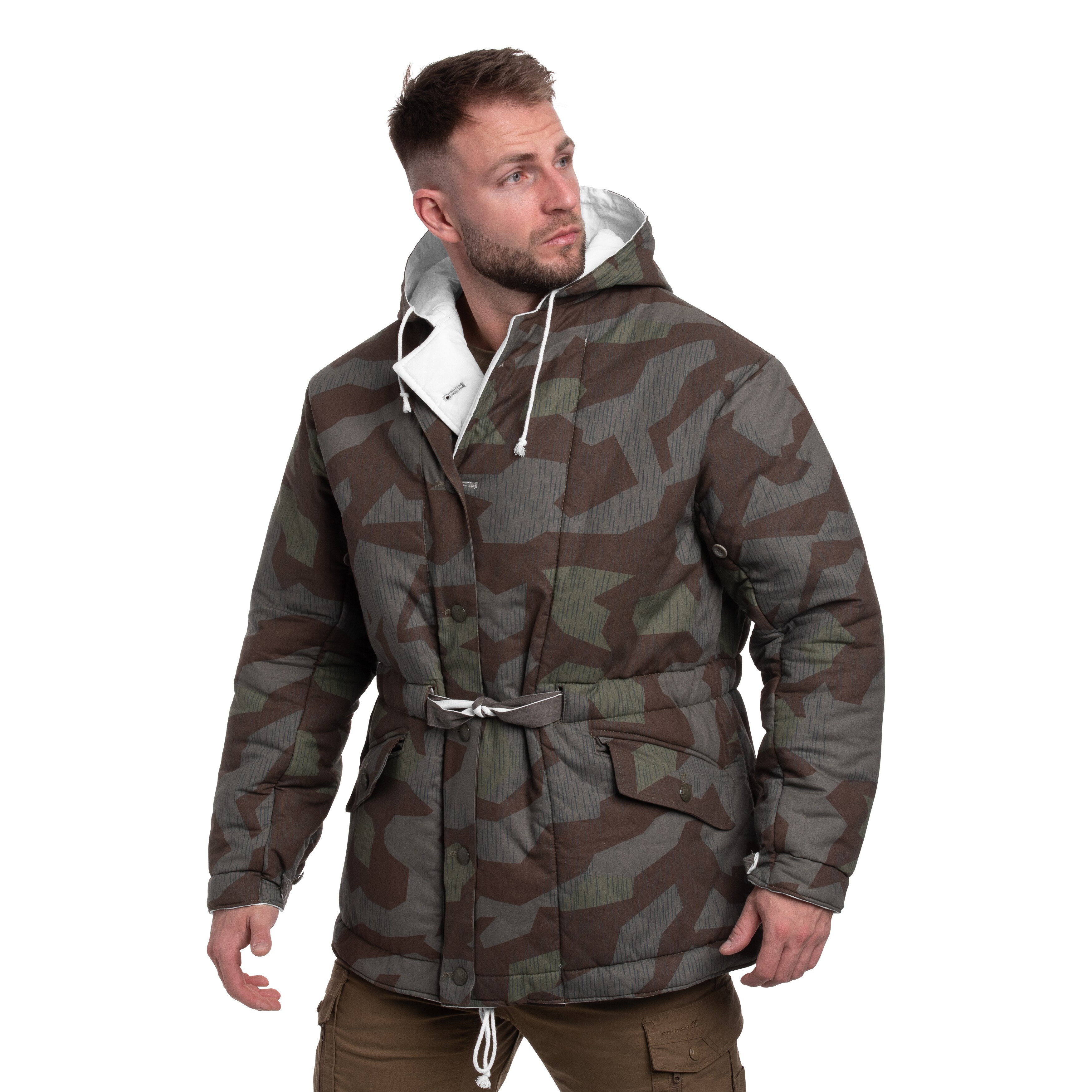 Mil-Tec WWII kétoldalas kabát - Splinter/White