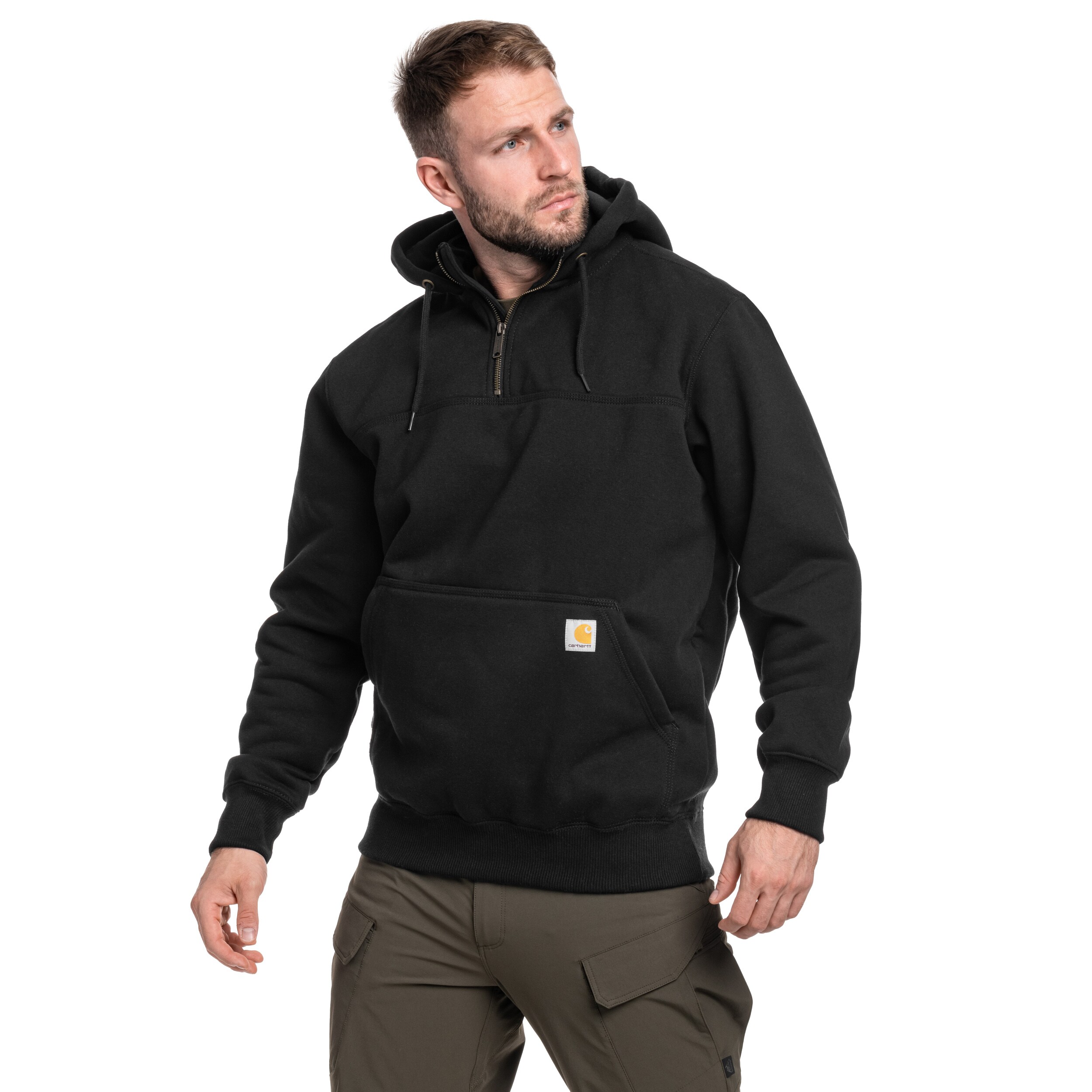 Carhartt Rain Defender Heavyweight Half Zip pulóver - Black