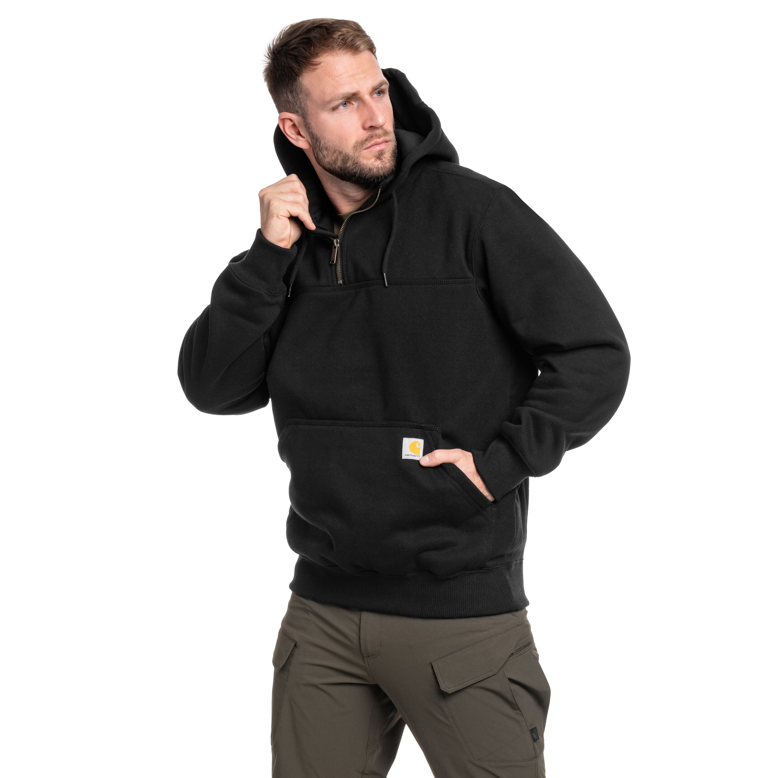 Carhartt Rain Defender Heavyweight Half Zip pulóver - Black