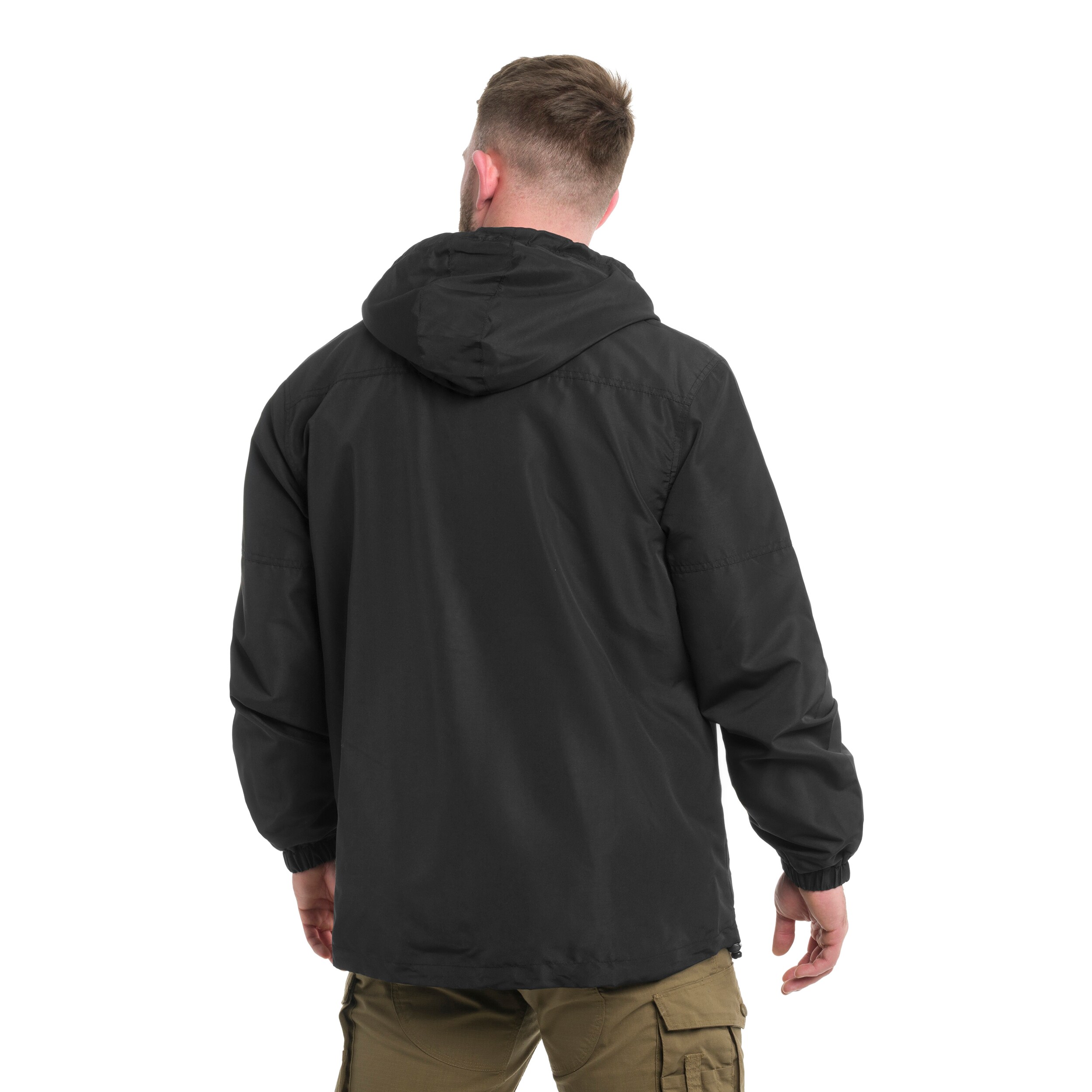 Brandit Light Windbreaker Frontzip kabát - Black