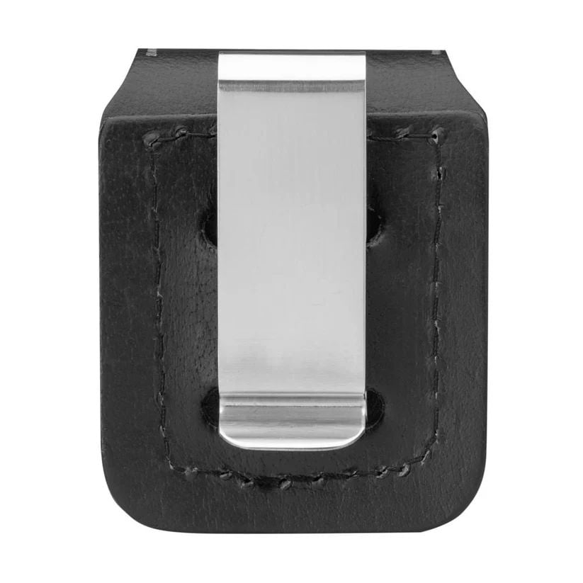 Zippo bőr öngyújtótok kapoccsal - Black