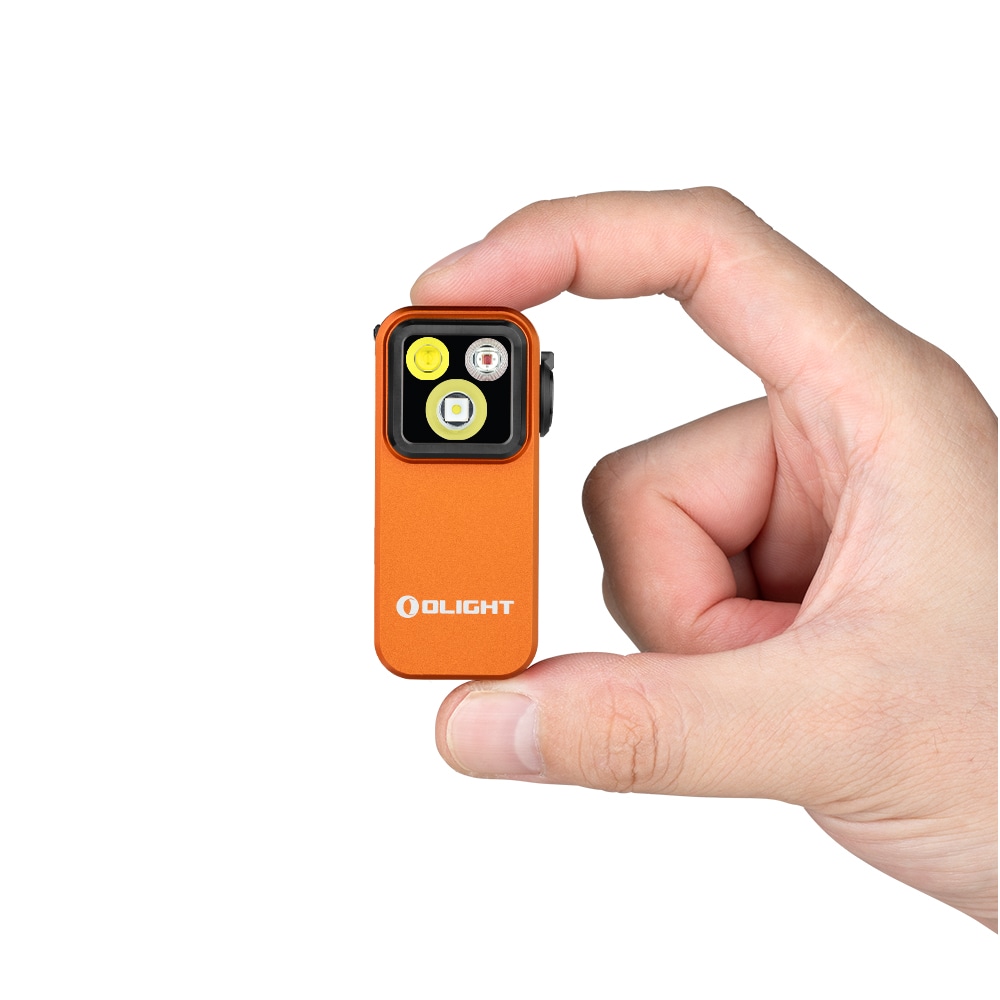 Olight Oclip Pro újratölthető zseblámpa Orange - 500 lumen