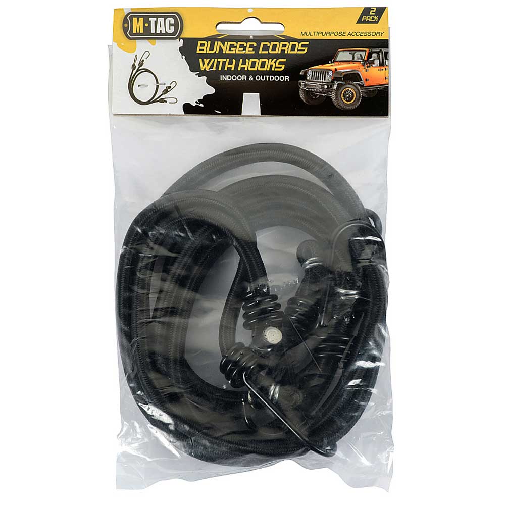 M-Tac rugalmas szíj kampókkal 2 db - Black