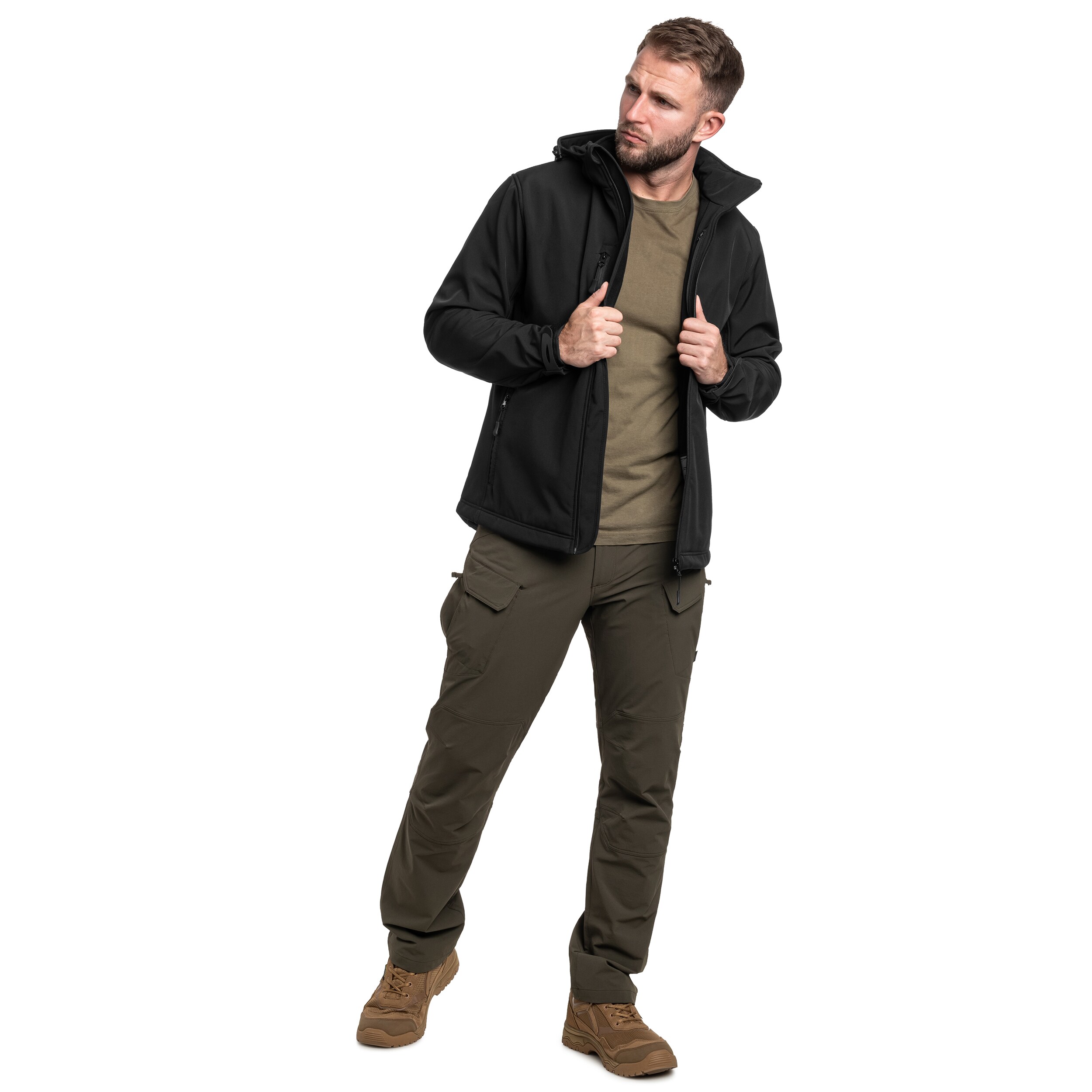 Moontex Softshell King kabát - Black