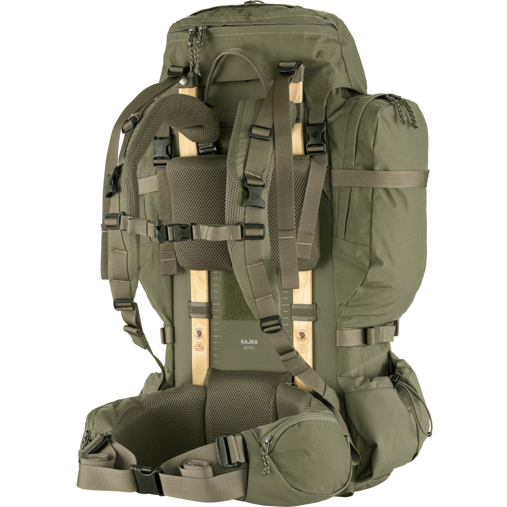 Fjallraven Kajka M/L hátizsák 65 l - Green