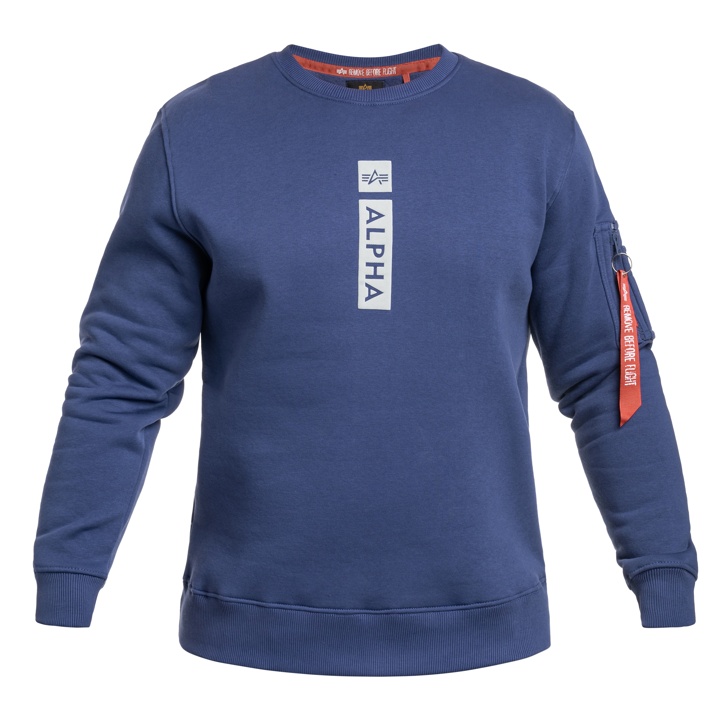 Alpha Industries Reflective Print Sweater pulóver - Night Purple