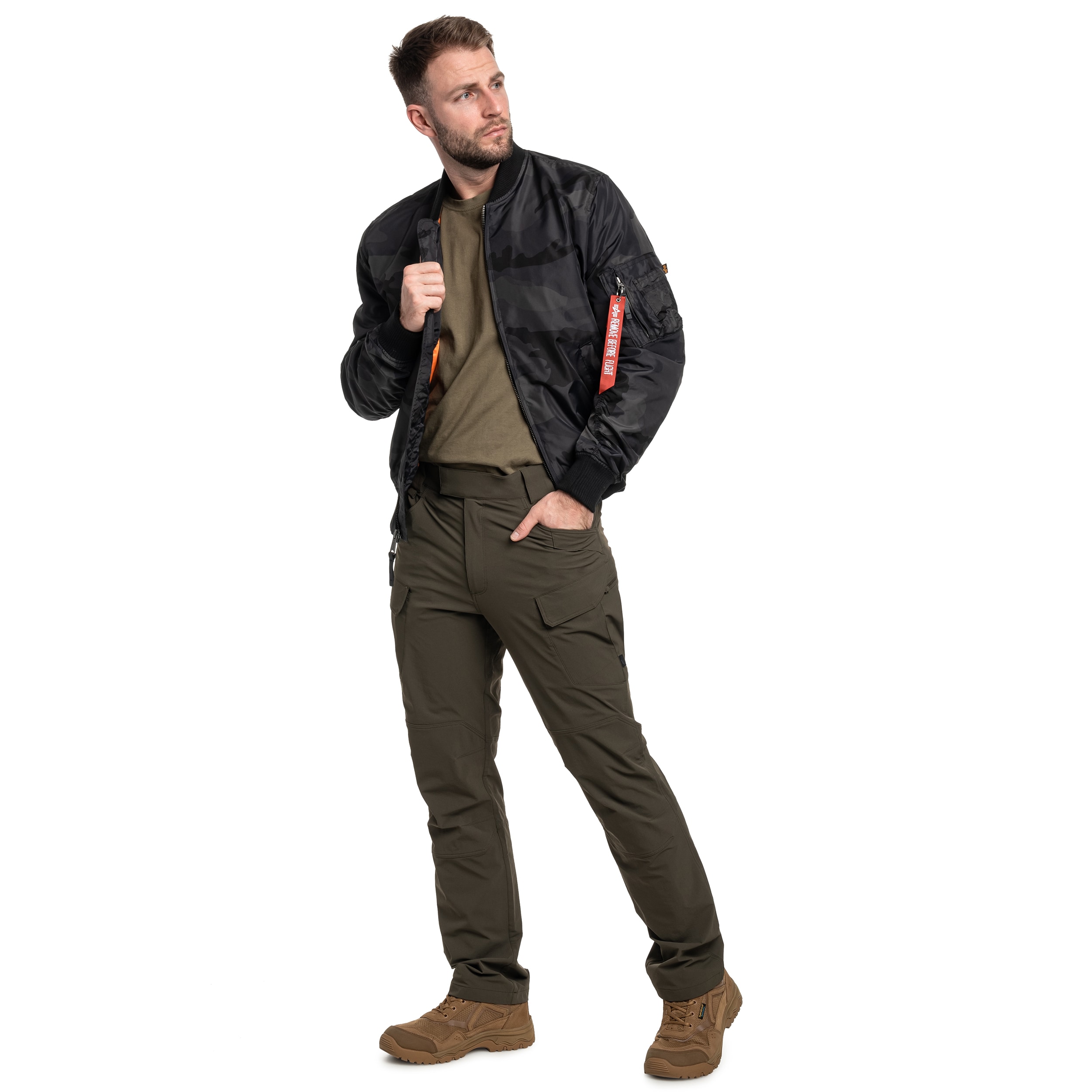 Alpha Industries MA-1 TT Two Tone kabát - Black Camo