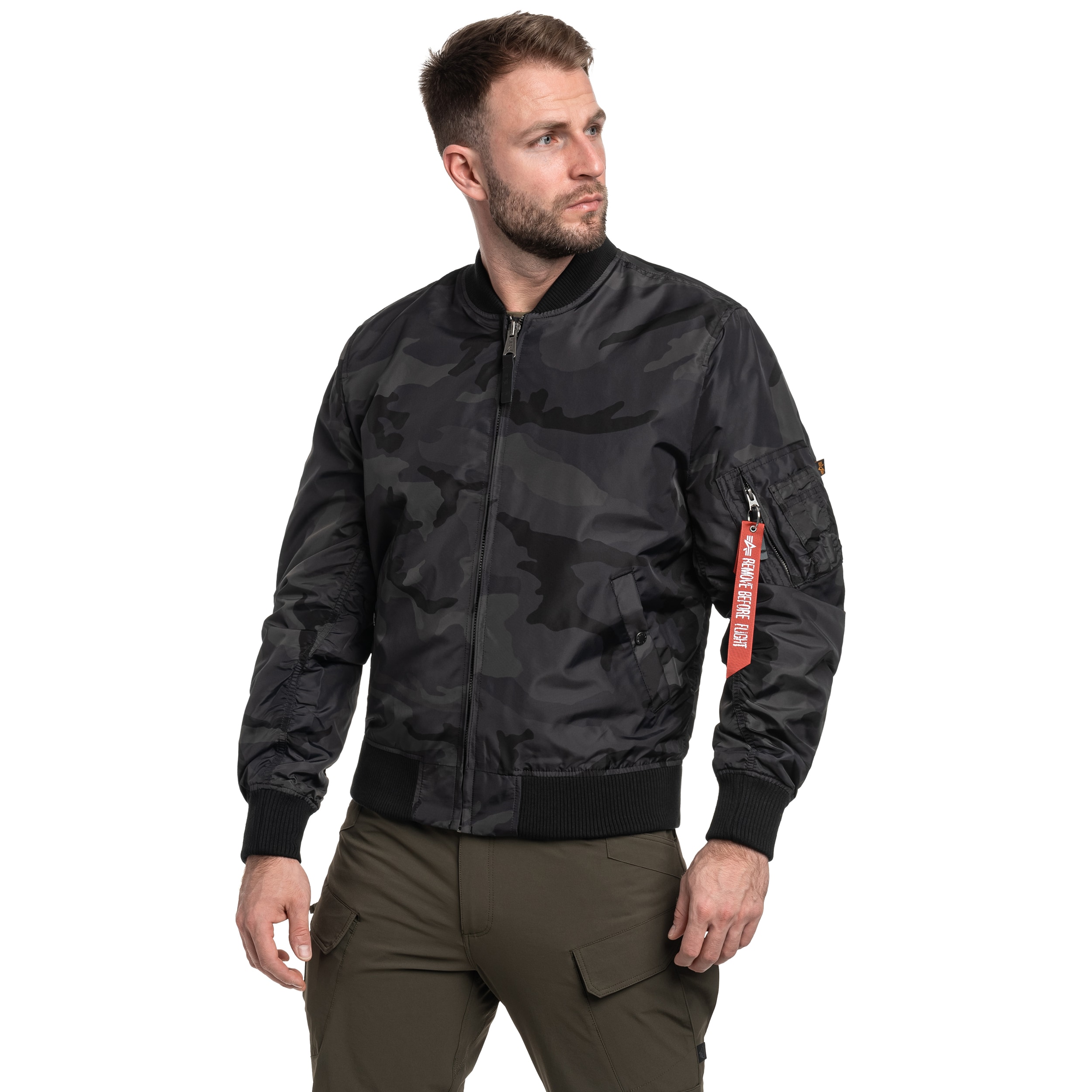 Alpha Industries MA-1 TT Two Tone kabát - Black Camo