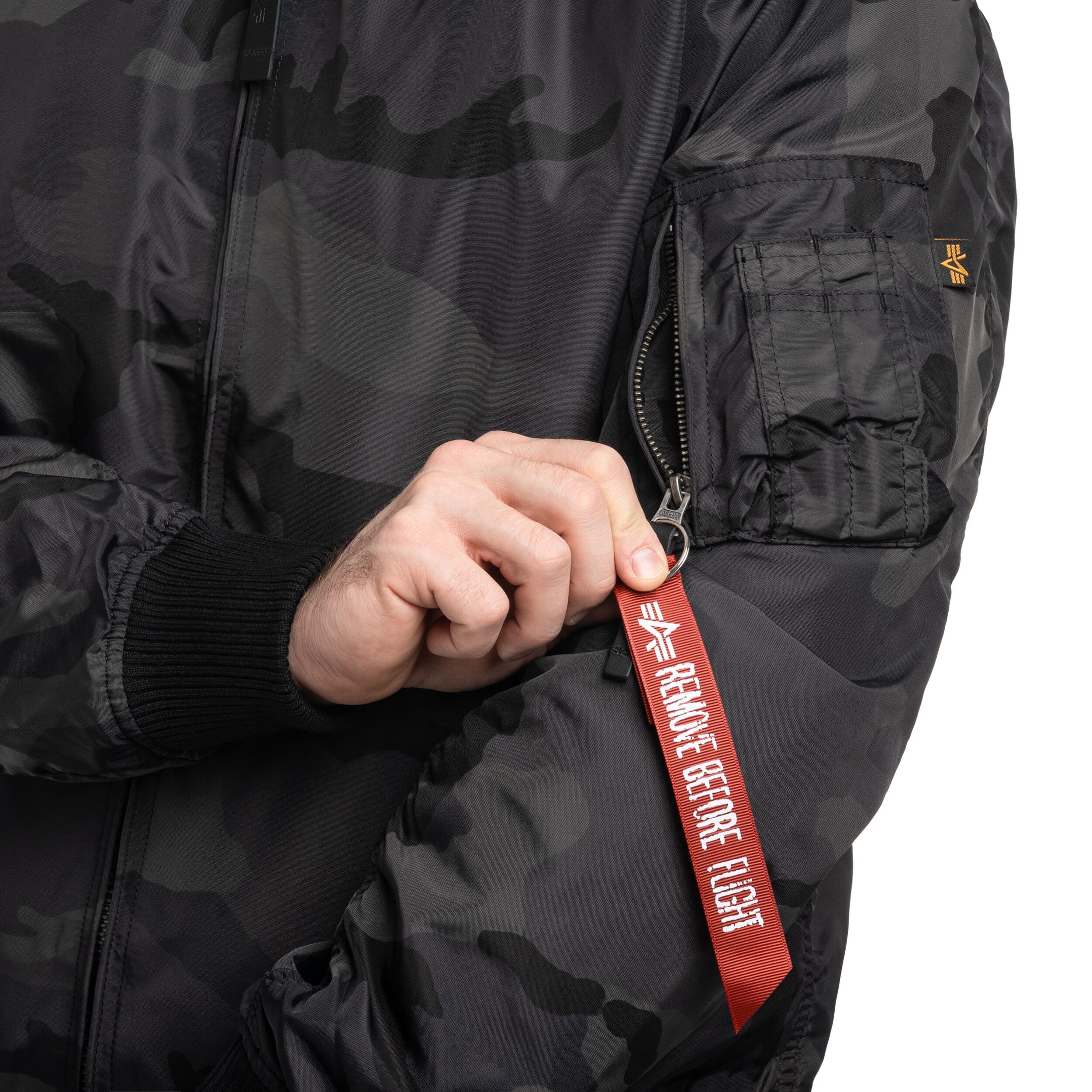 Alpha Industries MA-1 TT Two Tone kabát - Black Camo