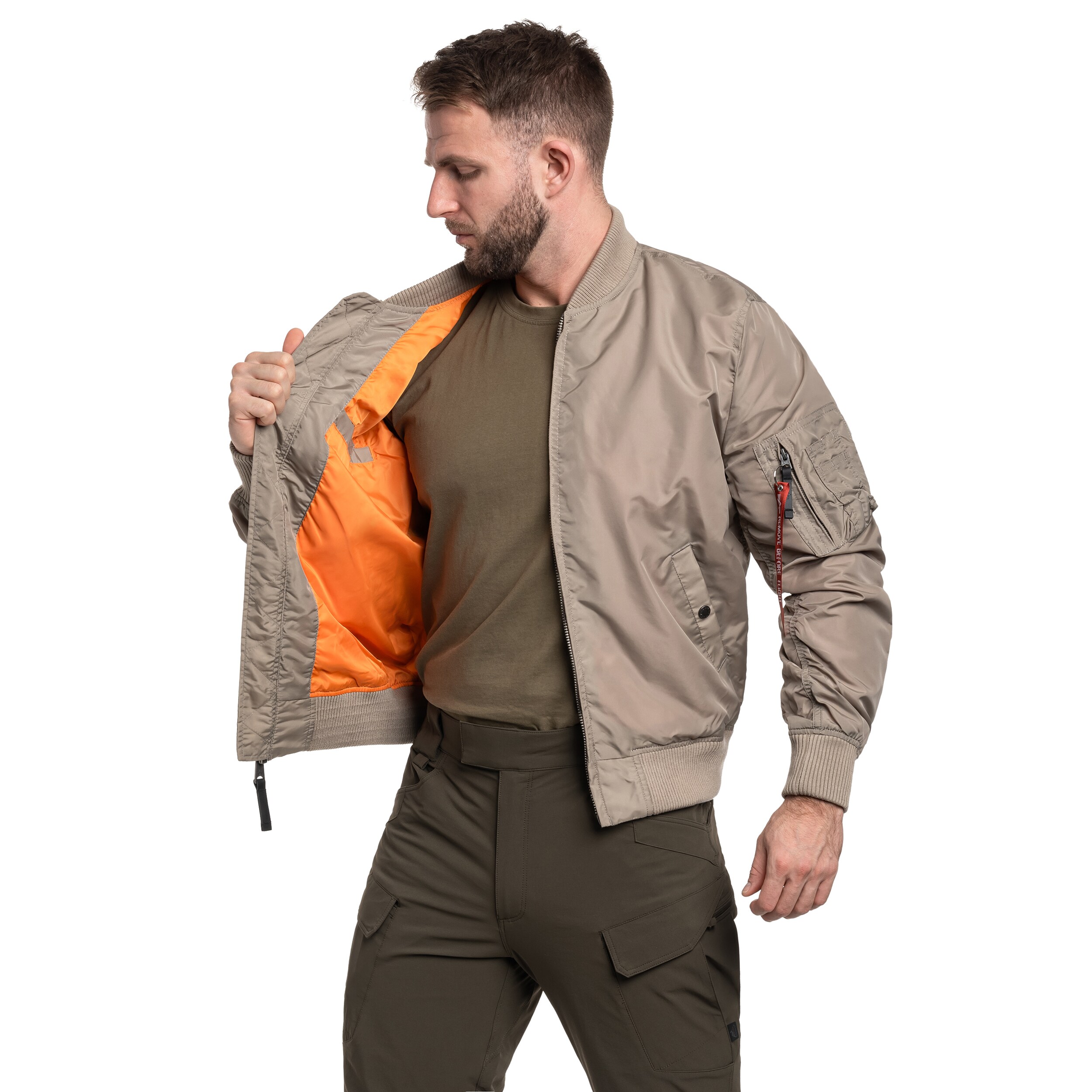 Alpha Industries MA-1 TT Two Tone kabát - Vintage Sand