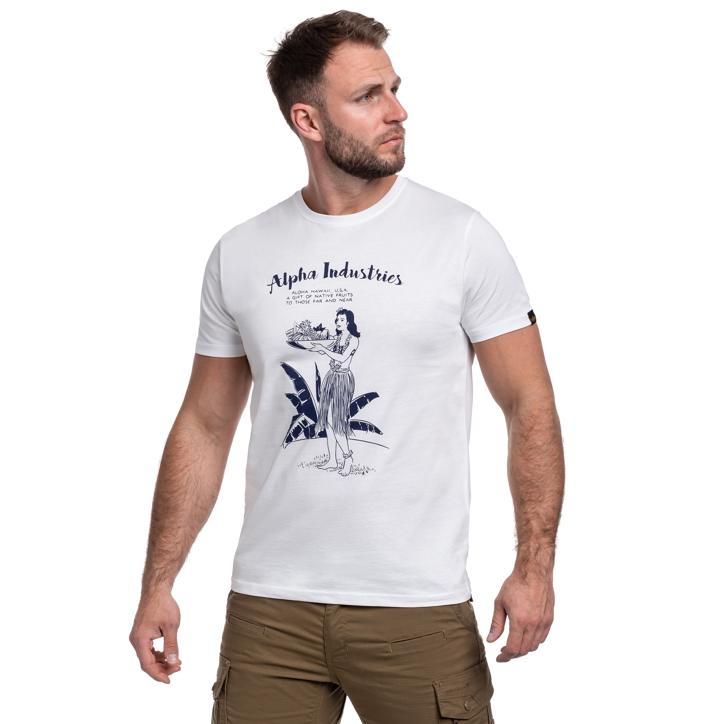 Alpha Industries Hawaii T-shirt póló - White