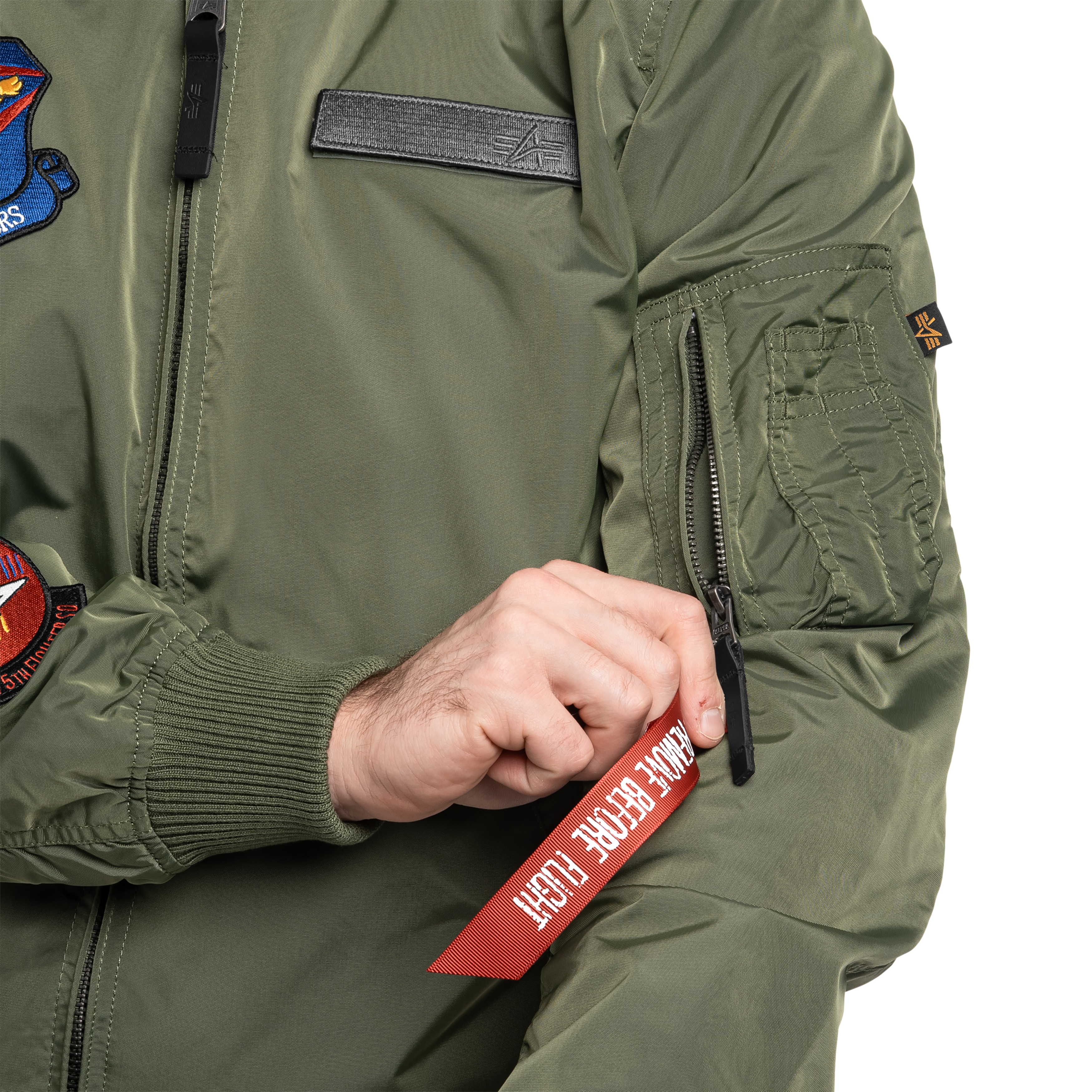 Alpha Industries MA-1 TT Flying Tigers kabát - Sage Green