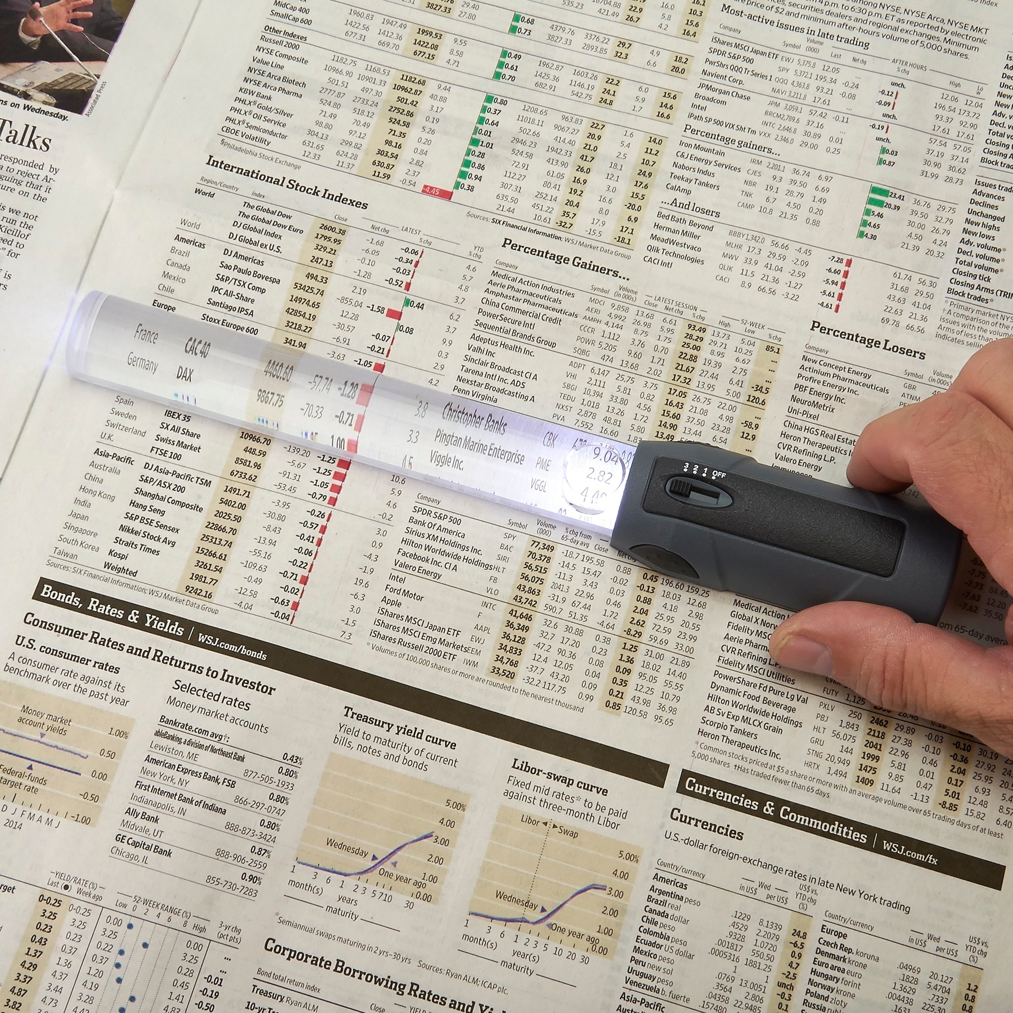 Carson MagniBar nagyító 2x/12x LED világítással