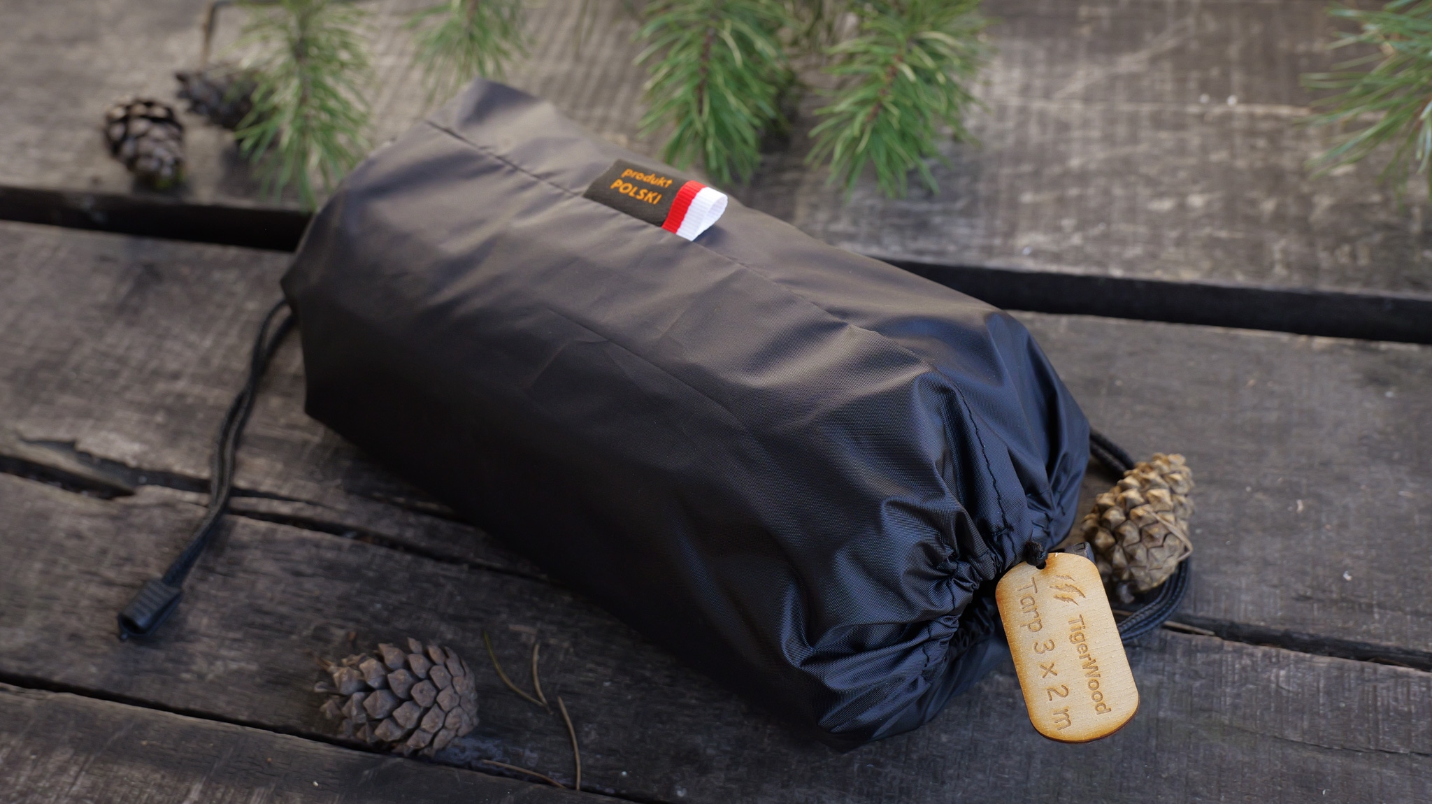 TigerWood Tarp T2 túraponyva 3 x 2 m - Black