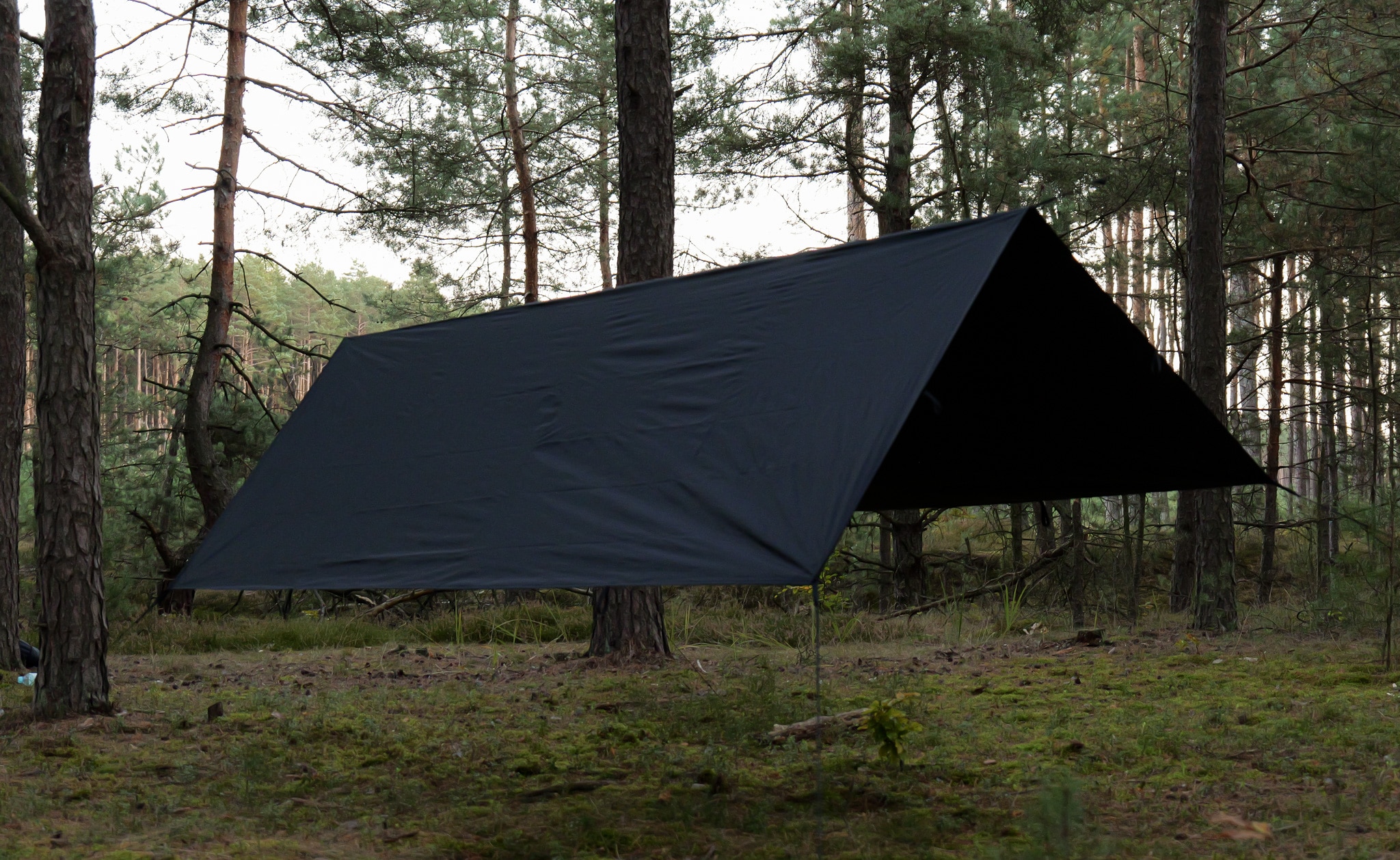 TigerWood Tarp T2 túraponyva 3 x 2 m - Black
