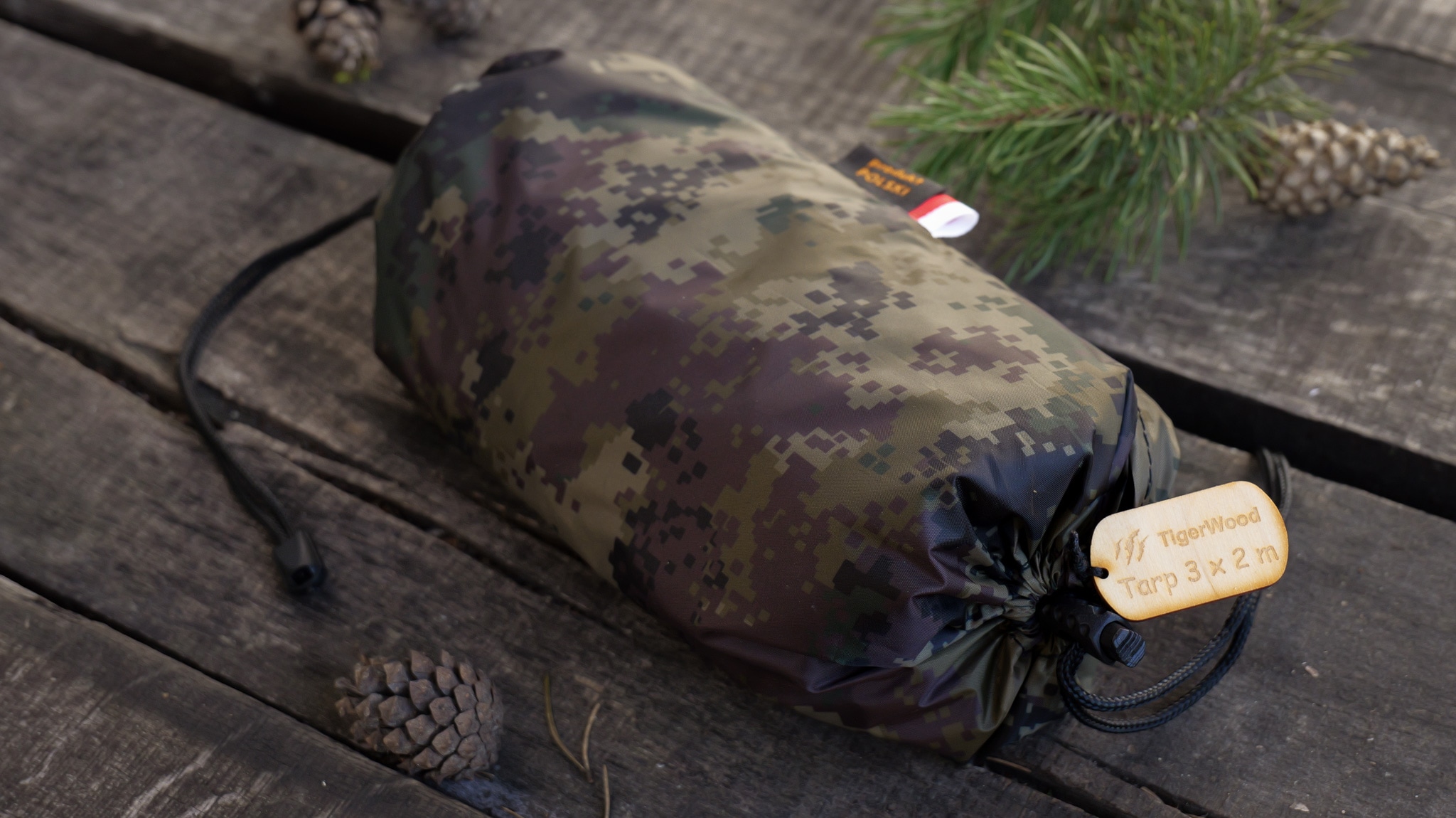 TigerWood Tarp T2 túraponyva 3 x 2 m - Camo