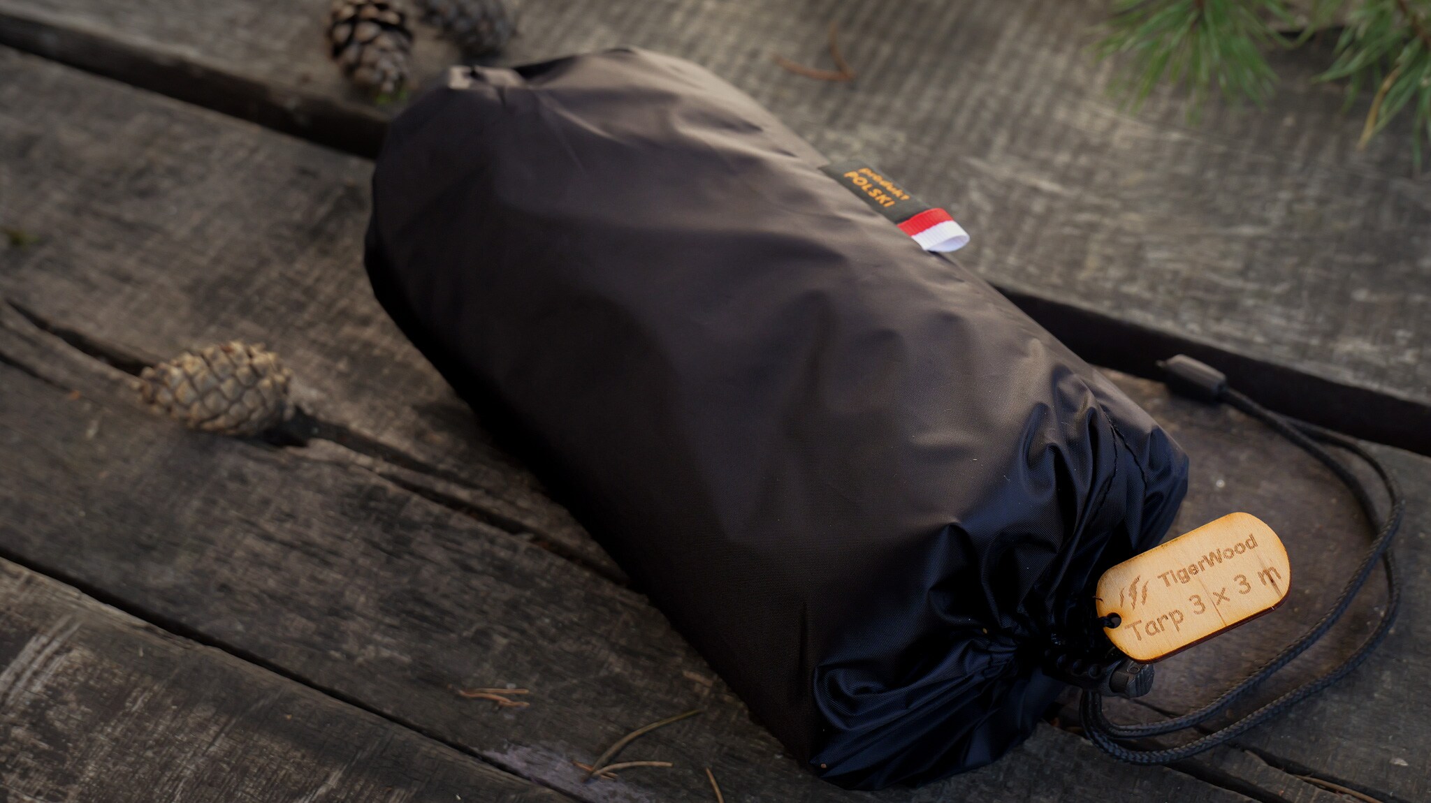 TigerWood Tarp T2 túraponyva 3 x 3 m - Black