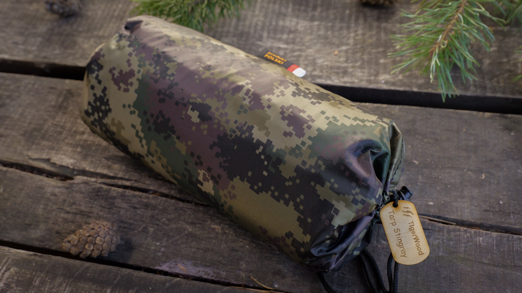 TigerWood Termo Tarp T2 StingRay túraponyva 3,6 x 2,8 m - Camo