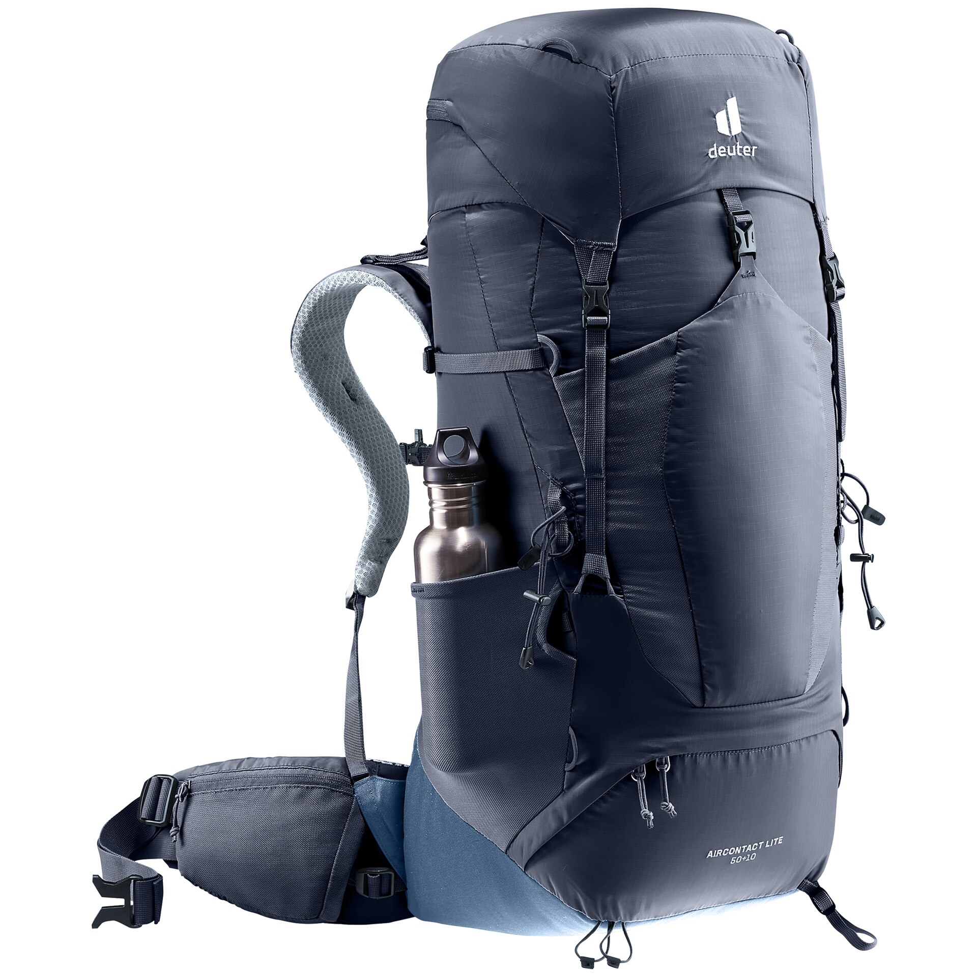 Deuter Aircontact lite hátizsák 50 + 10 l - Black/Marine