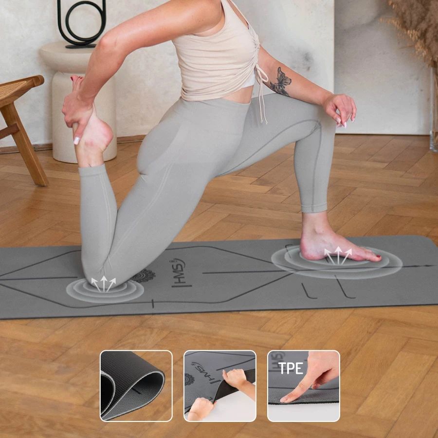 HMS YM10 jógaszőnyeg - Gray