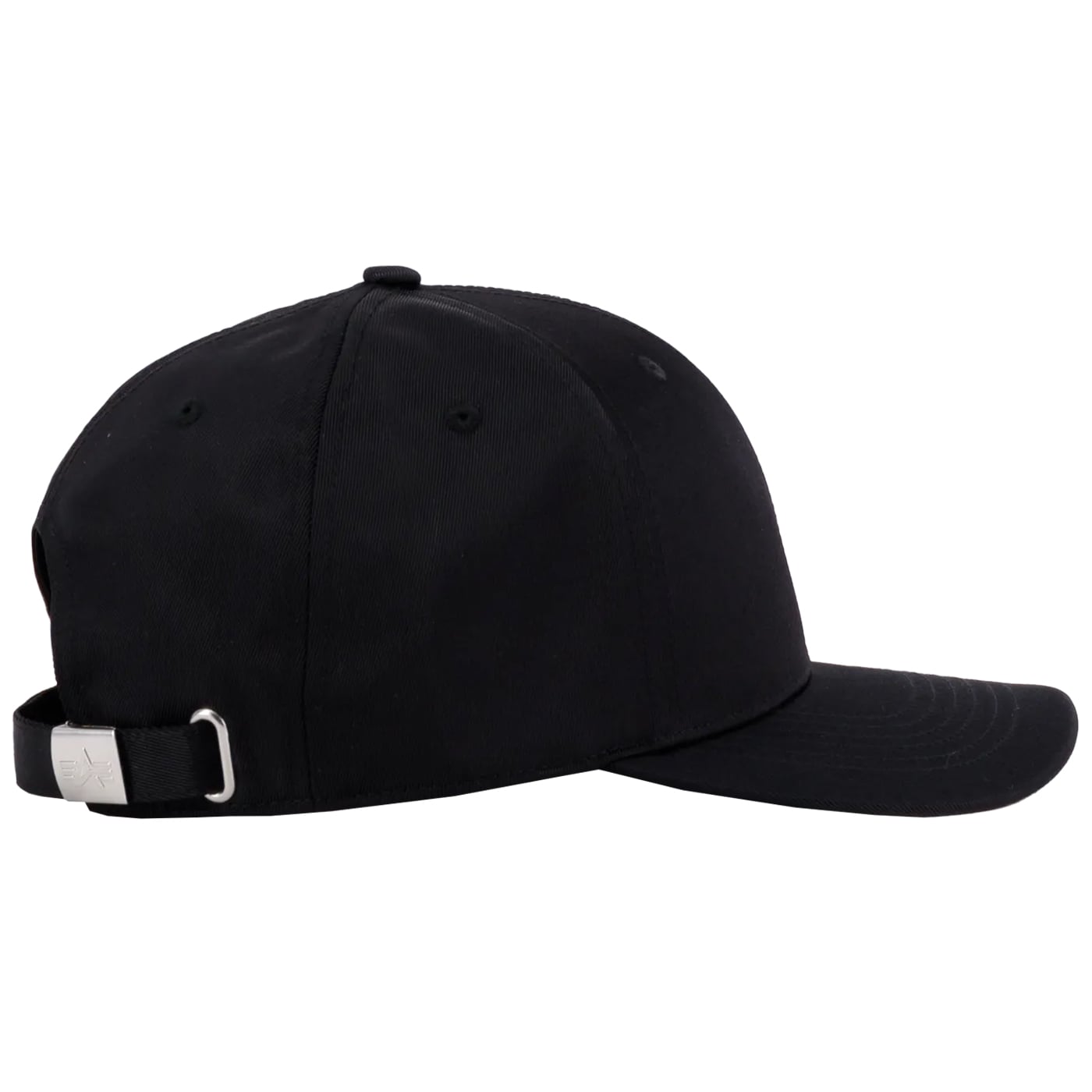 Alpha Industries Metal Label Cap sapka - Black/Metallic Silver