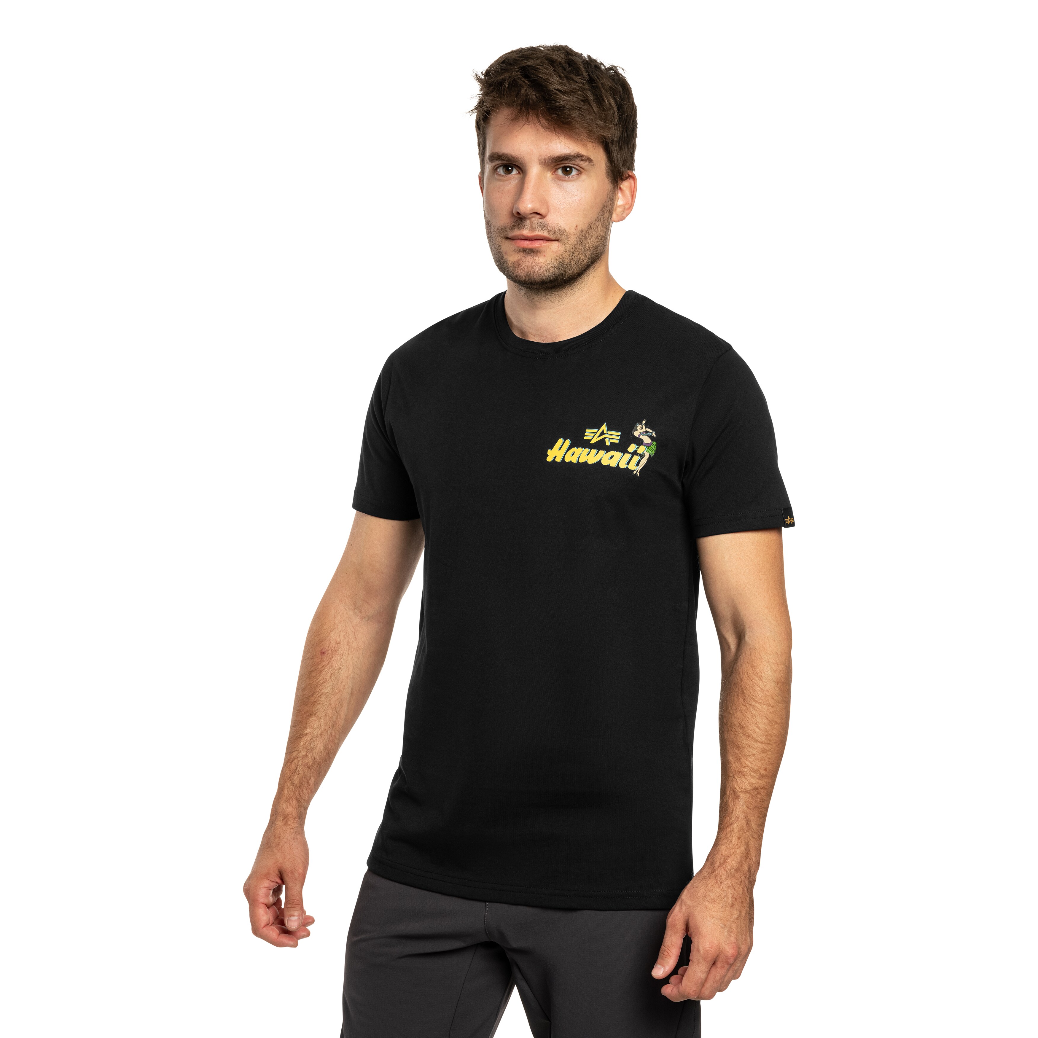 Alpha Industries Pearl Harbor Back Print T-shirt póló - Black