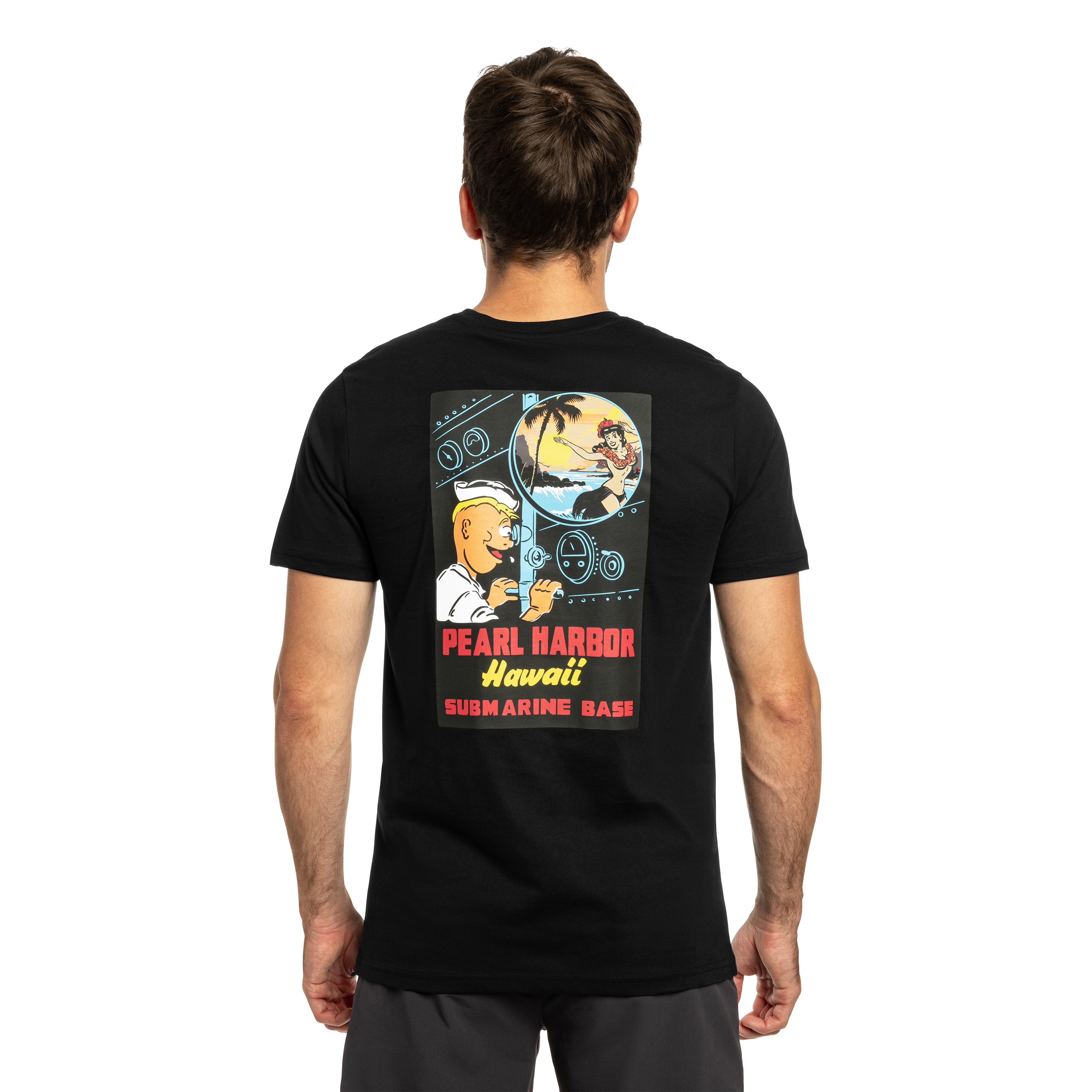 Alpha Industries Pearl Harbor Back Print T-shirt póló - Black