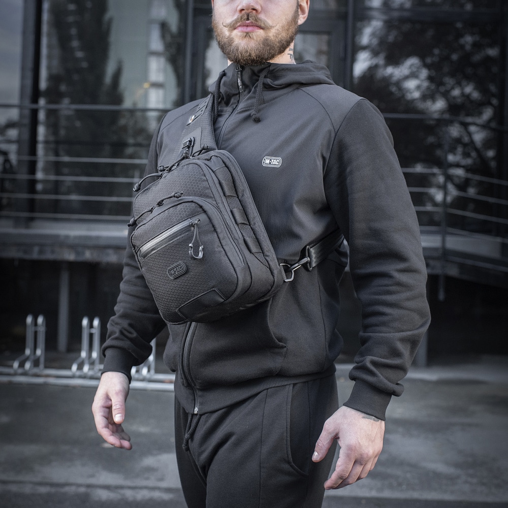 M-Tac Cross Bag Slim Elite Hex válltáska - Black