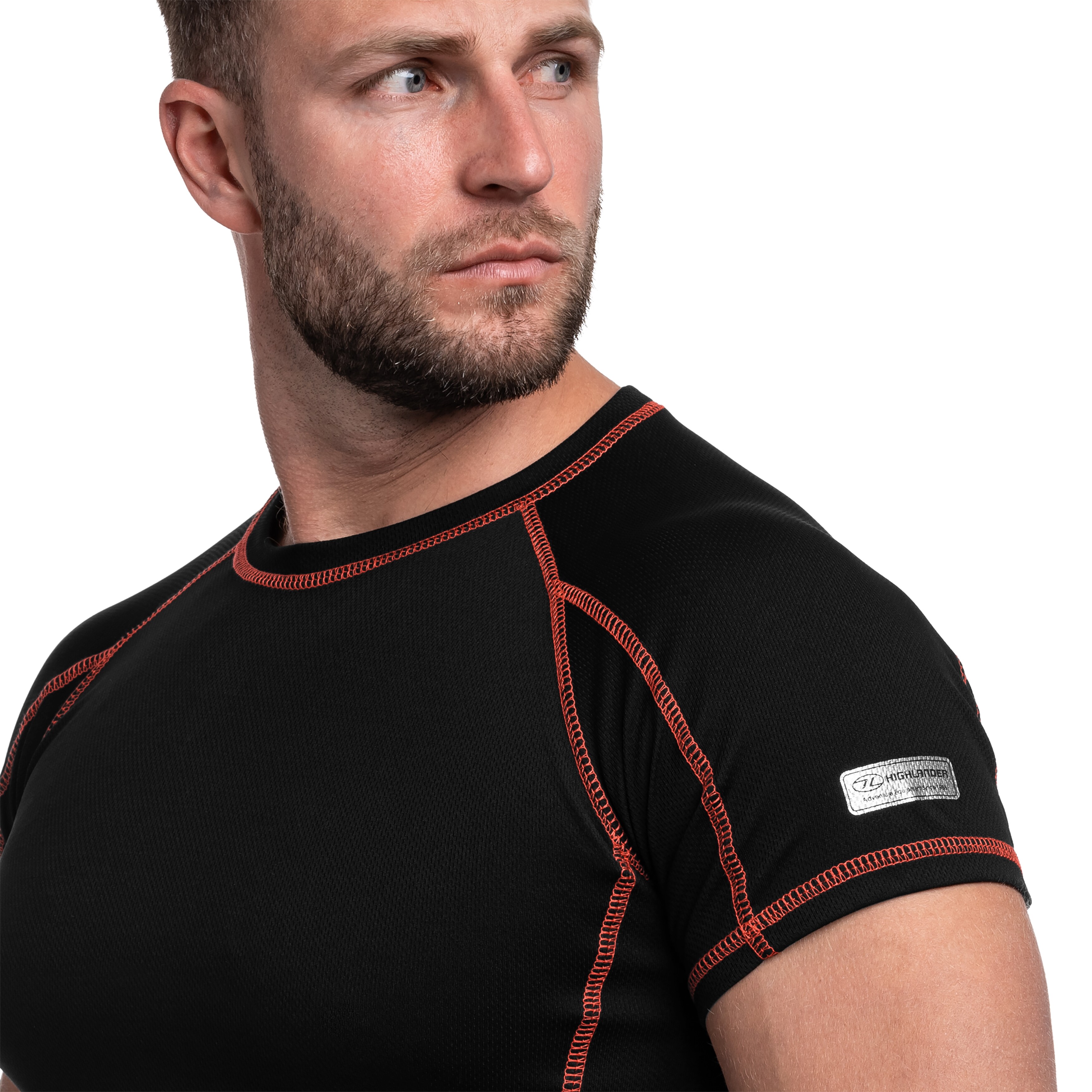 Highlander Outdoor Pro 120 Base Layer hosszú ujjú thermoaktív póló - Black