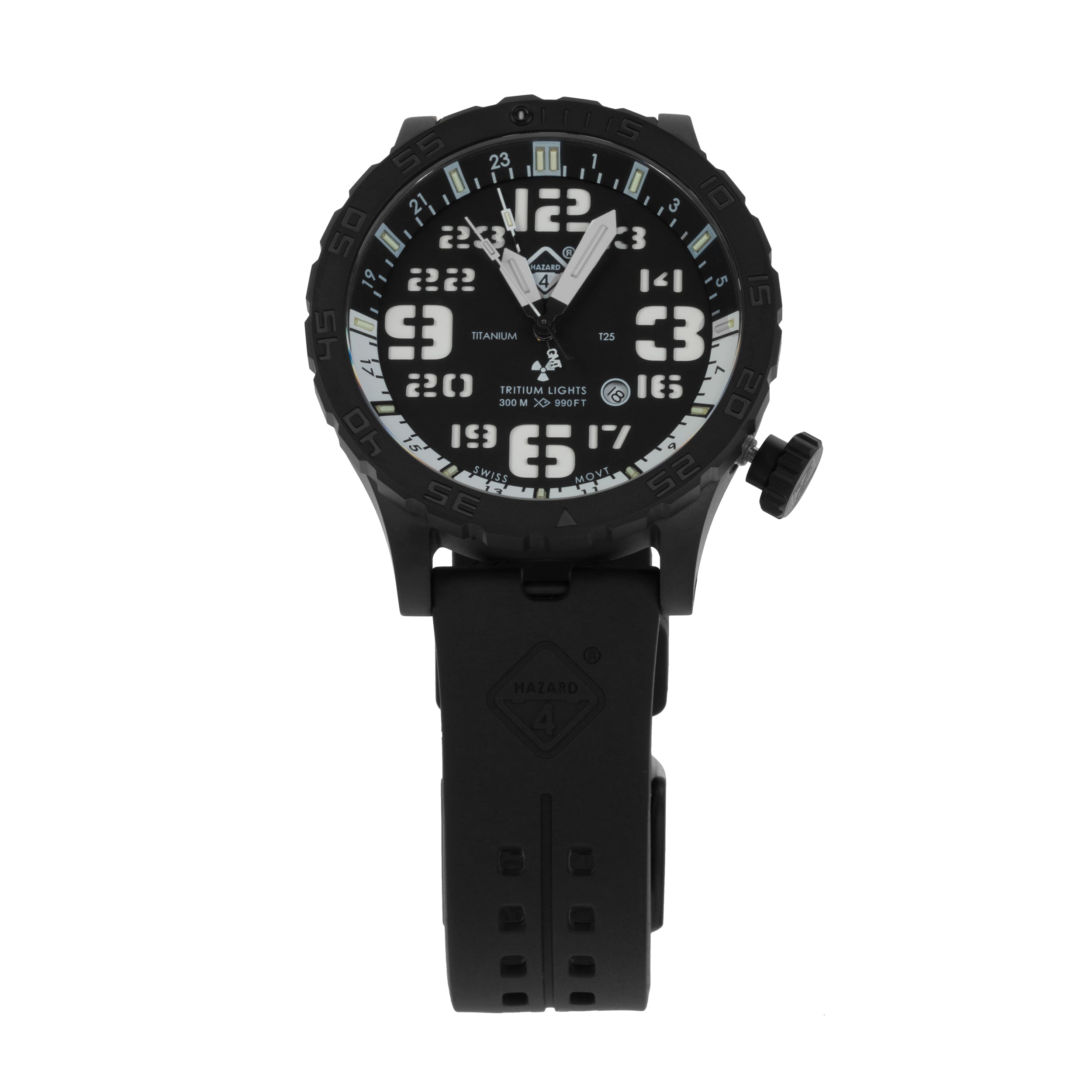 Hazard 4 Heavy Water Diver Nightwatch GMT óra - Black