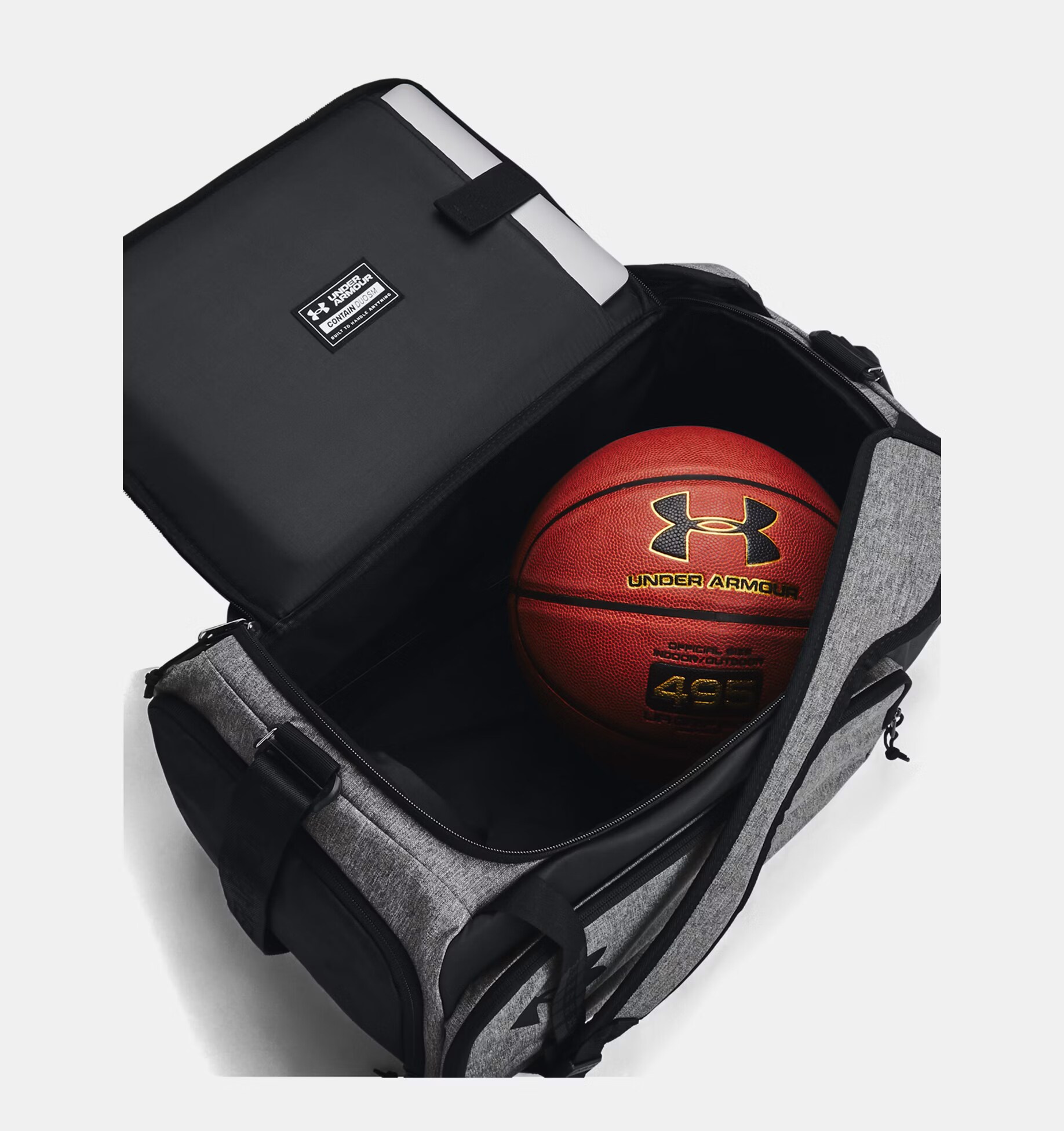 Under Armour Duo BP Duffle S táska 40 l - Grey Heather / Black