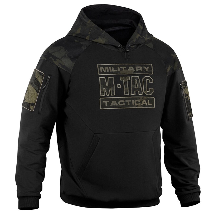M-Tac Hoodie Combat pulóver - Black/MultiCam Black