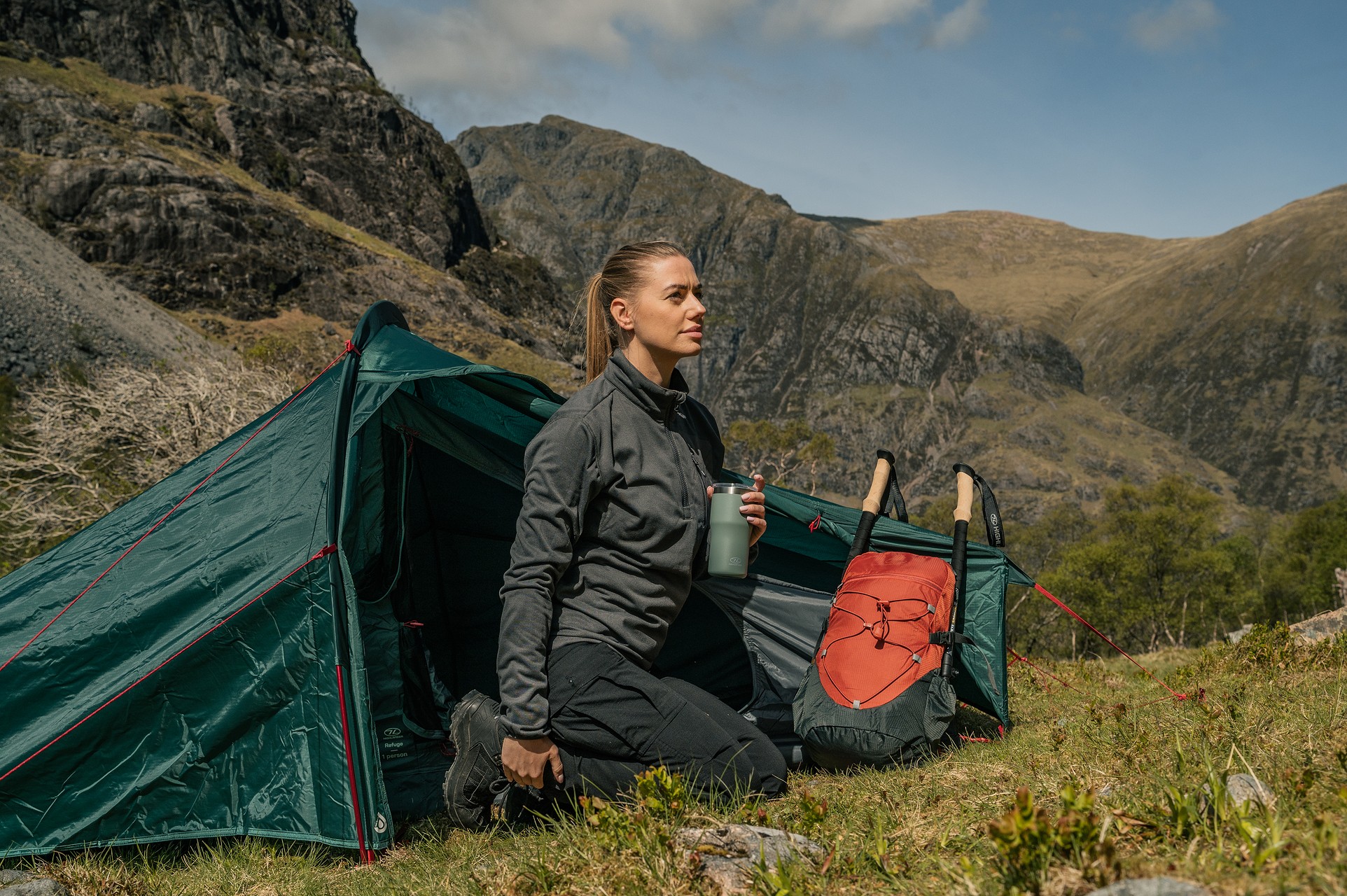 Highlander Guzzler hőtartó bögre 500 ml - Slate Green