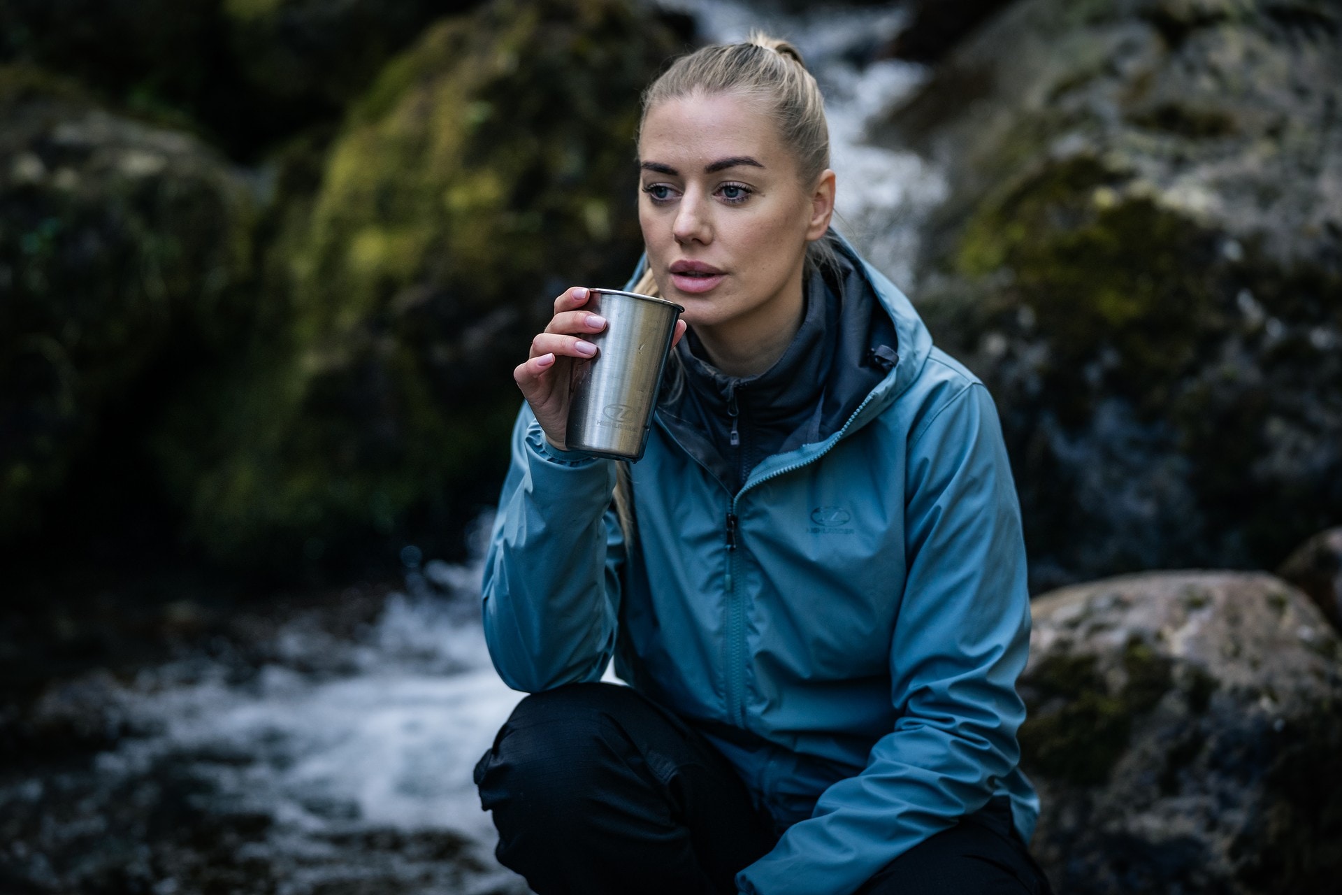 Highlander Outdoor Camp Cup acél bögre 500 ml 4 db - Silver