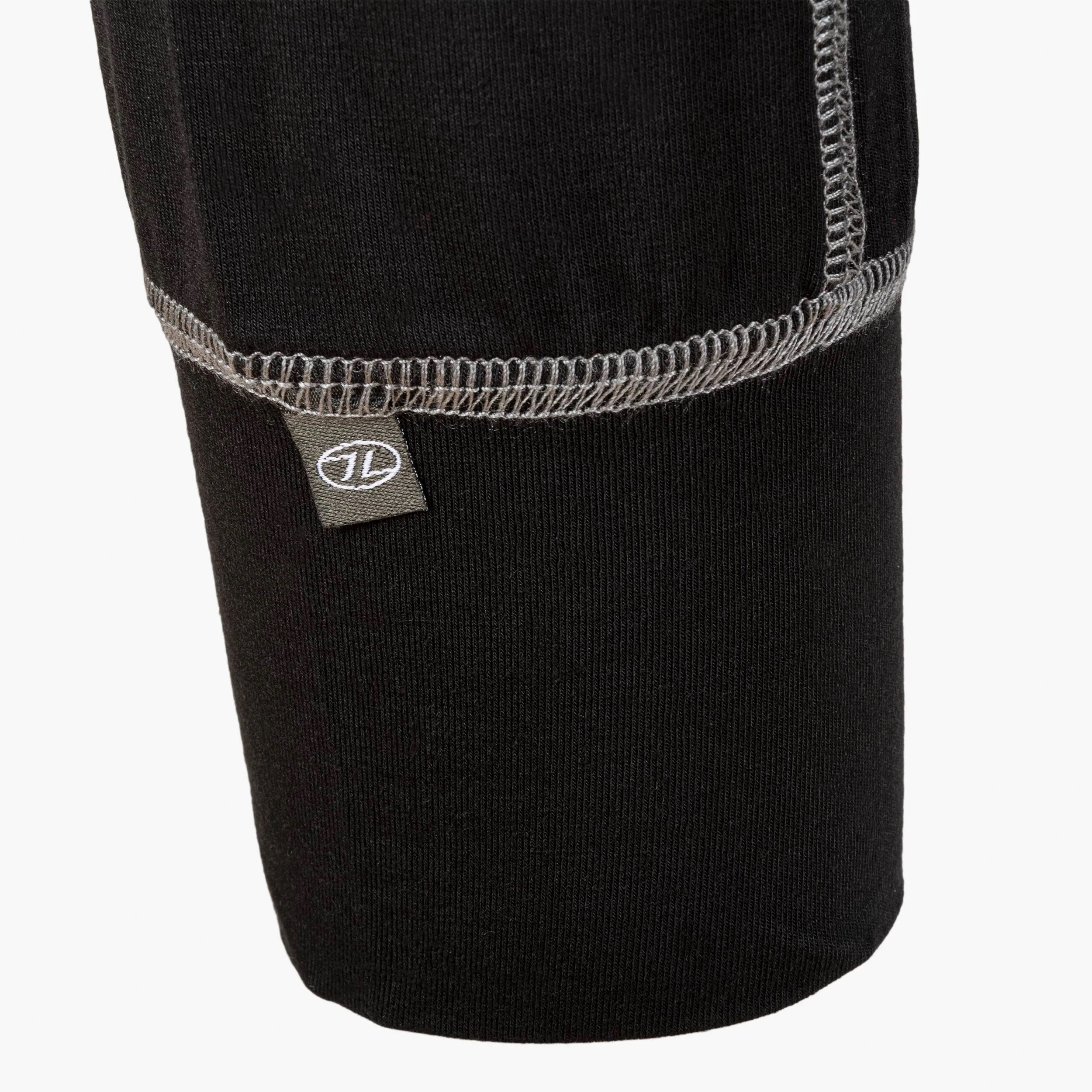 Highlander Outdoor Bamboo Base Layer Long Sleeve 190 hosszú ujjú thermoaktív póló - Black