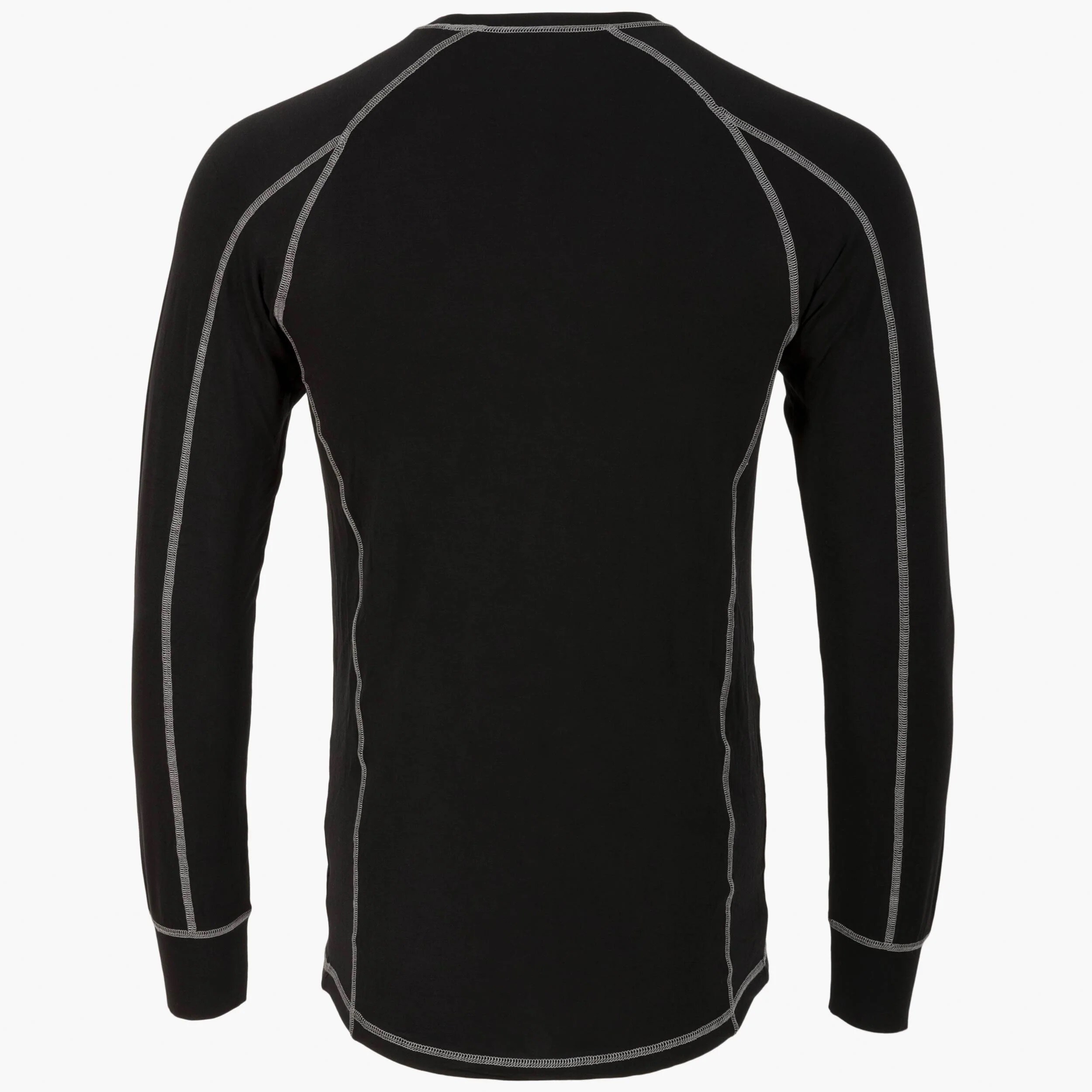 Highlander Outdoor Bamboo Base Layer Long Sleeve 190 hosszú ujjú thermoaktív póló - Black