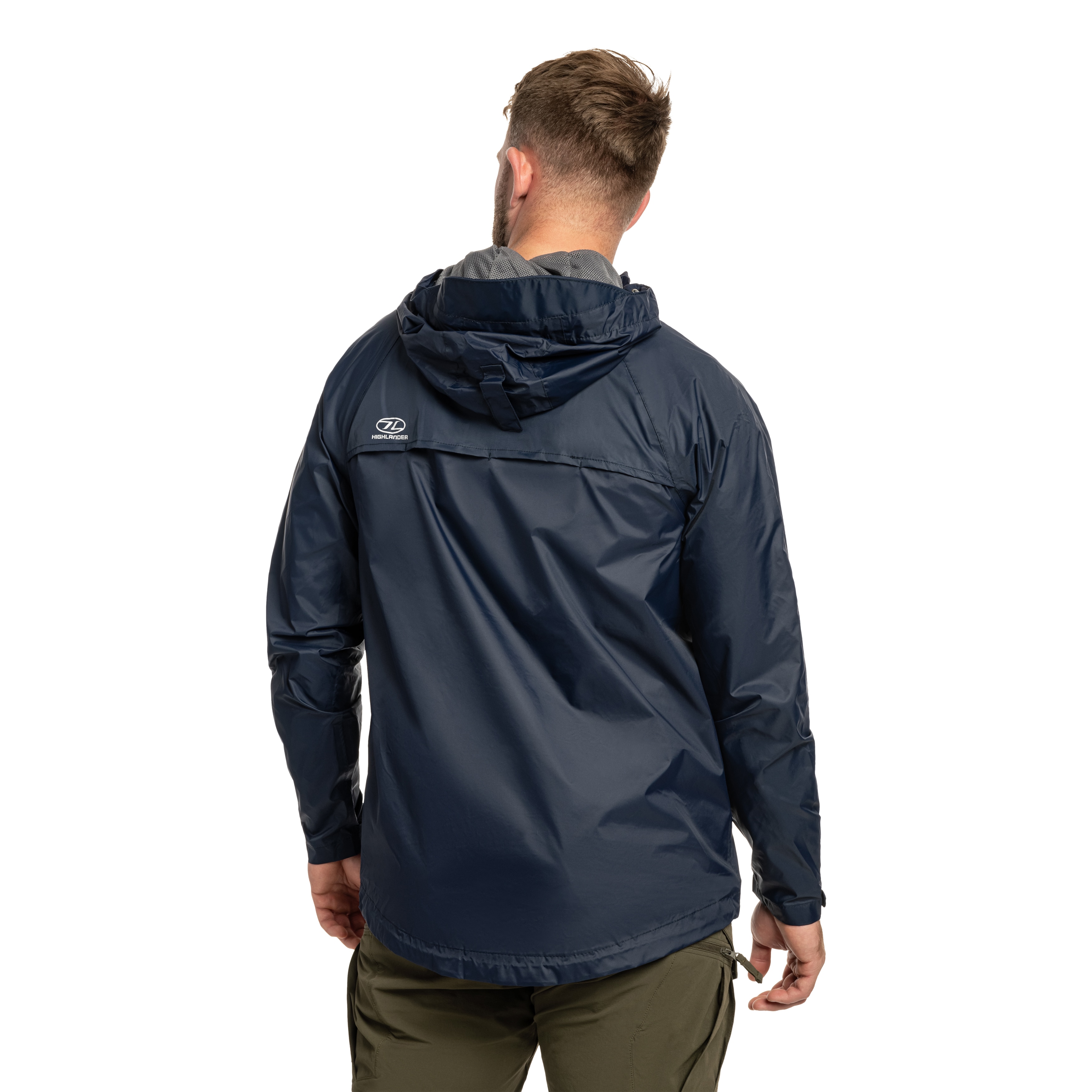 Highlander Outdoor Stow & Go Pack Away kabát - Navy Blue