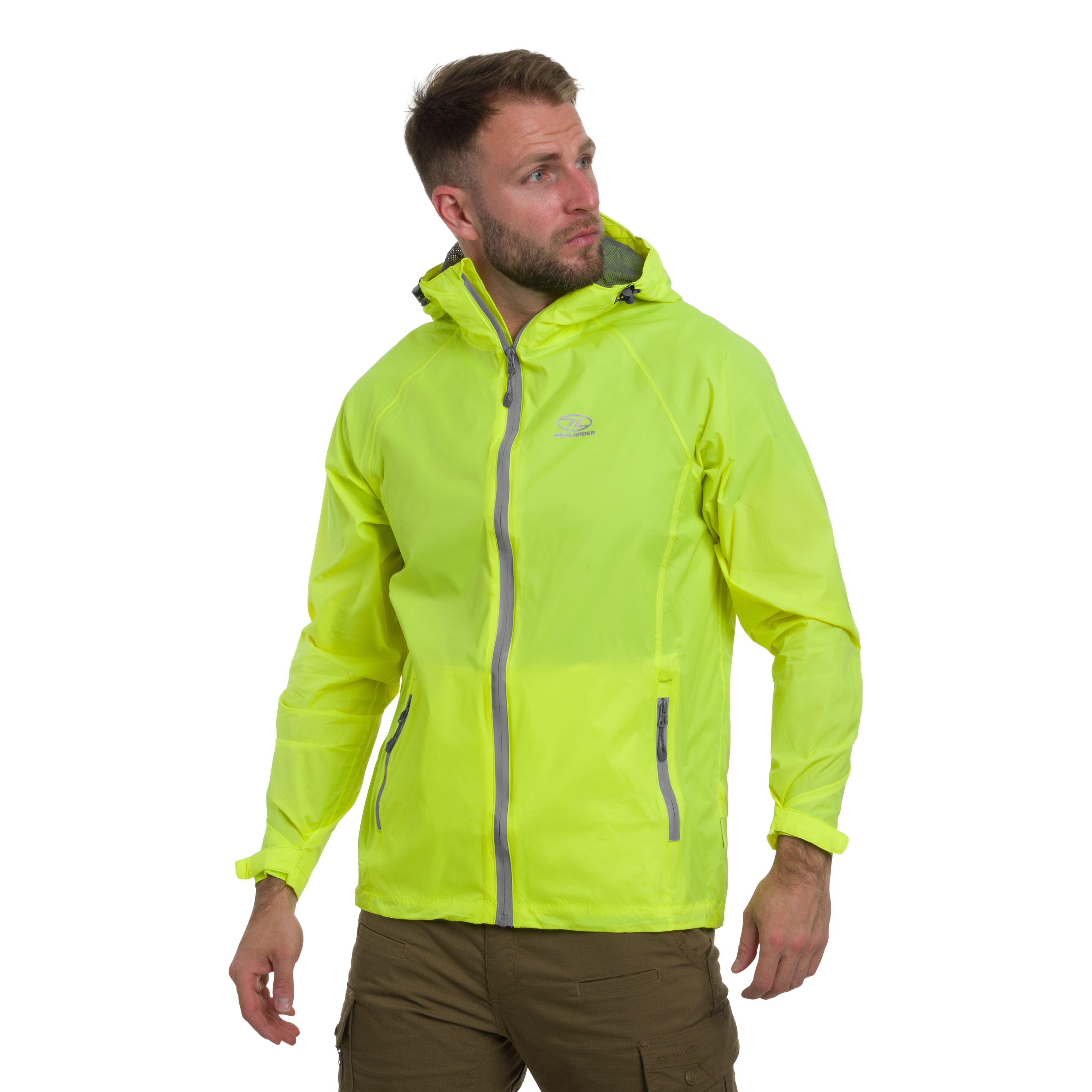 Highlander Outdoor Stow & Go Pack Away kabát - Yellow