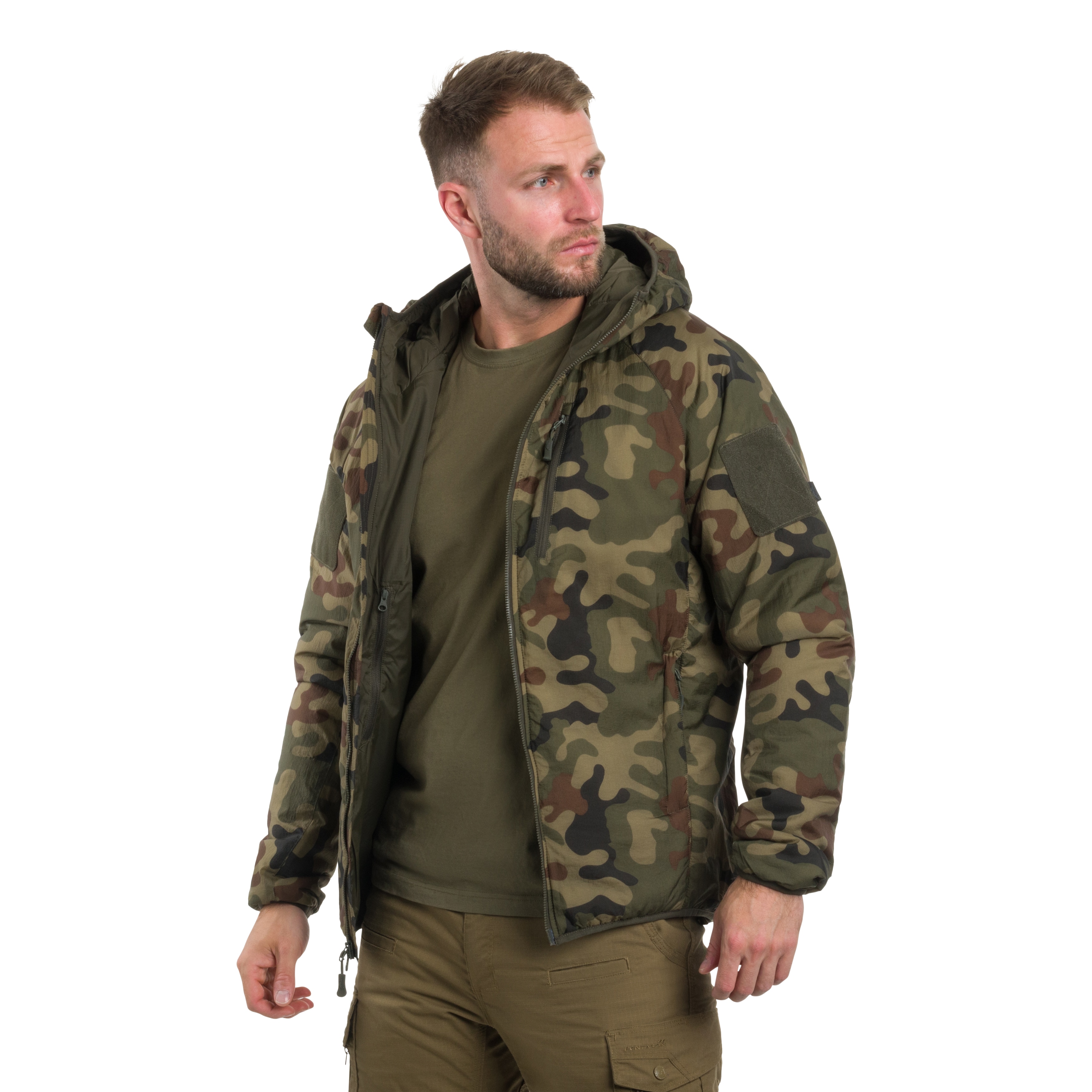 Helikon Wolfhound Hoodie kabát - wz.93 Pantera PL Woodland