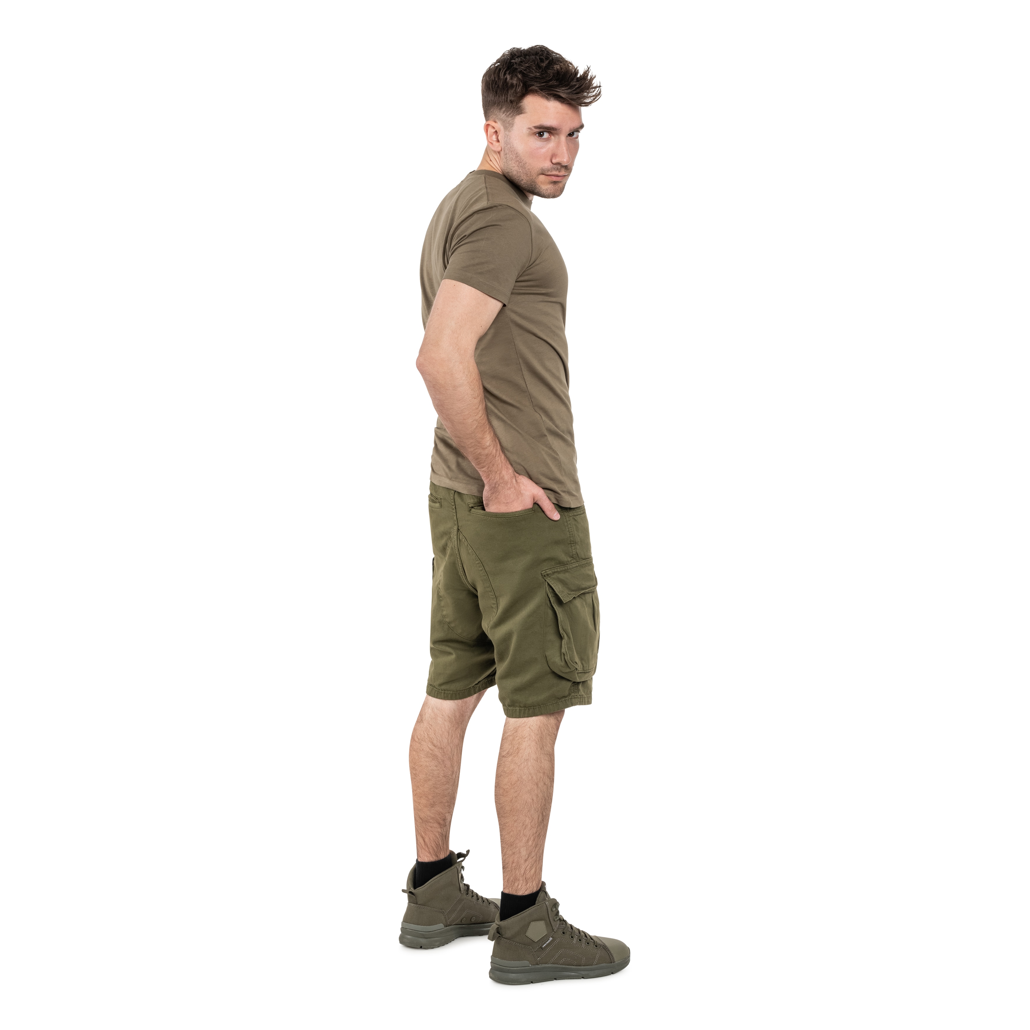 Alpha Industries Canvas Cargo rövidnadrág - Dark Olive