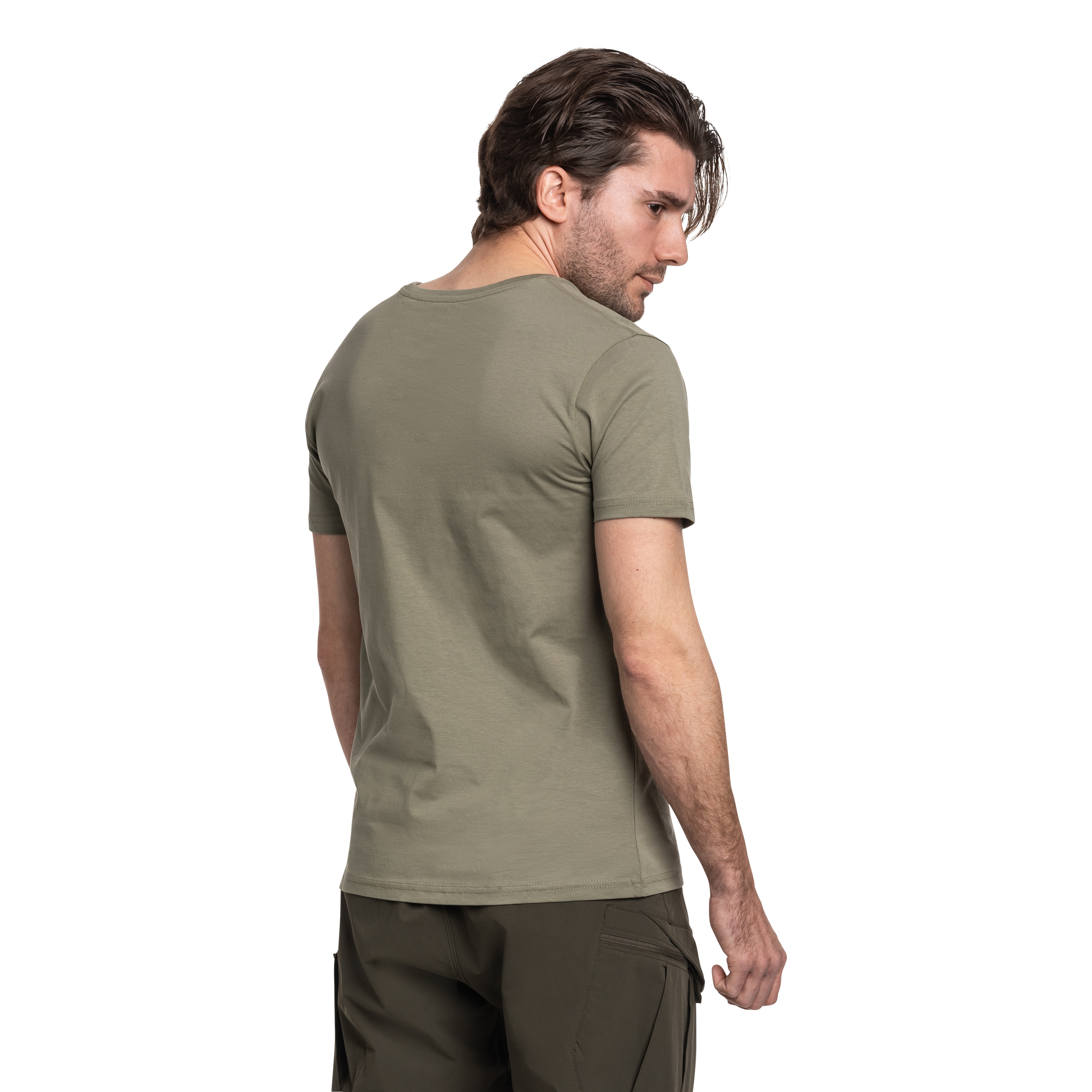 Alpha Industries Camo Puff Print póló - Olive