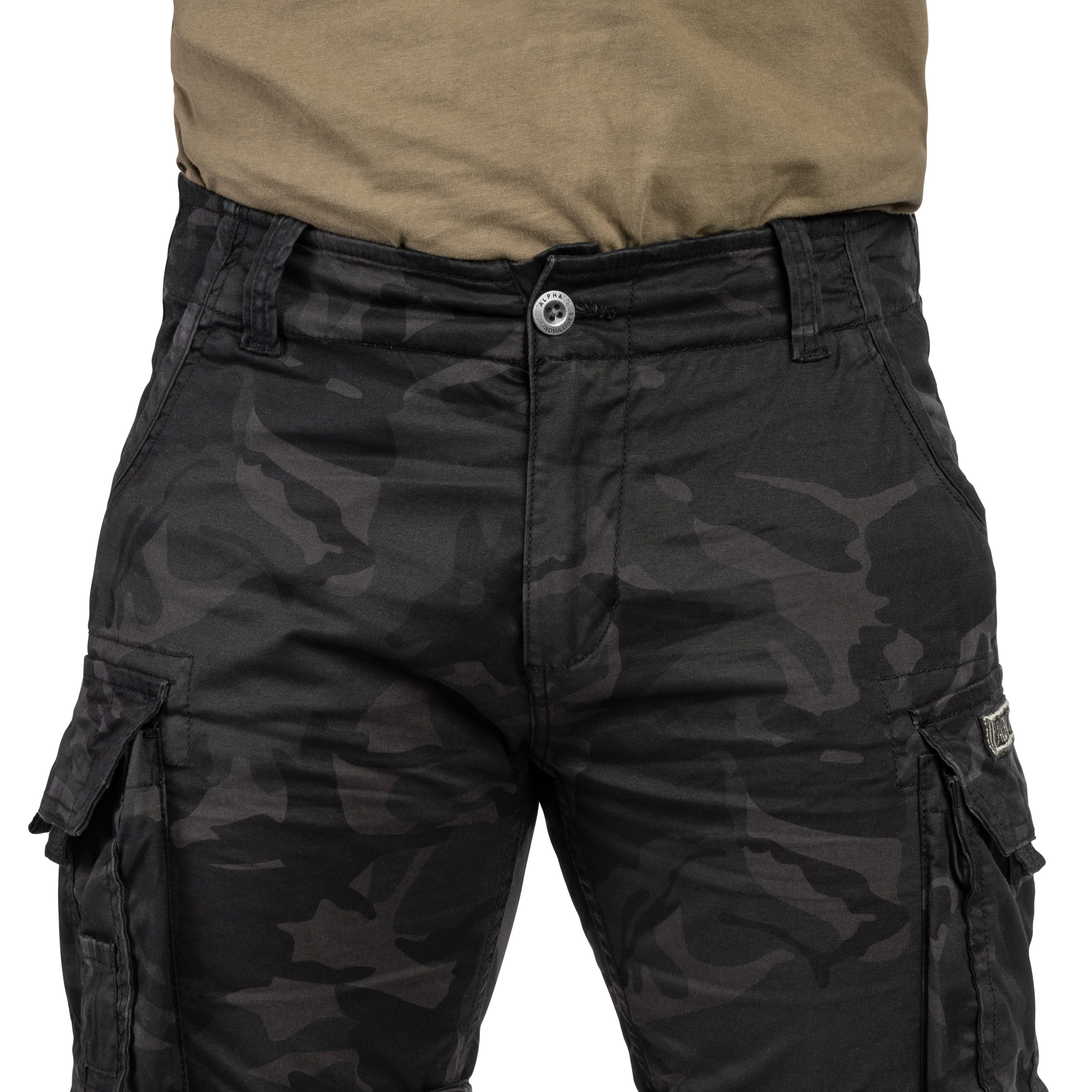 Alpha Industries Crew Short rövidnadrág - Black Camo