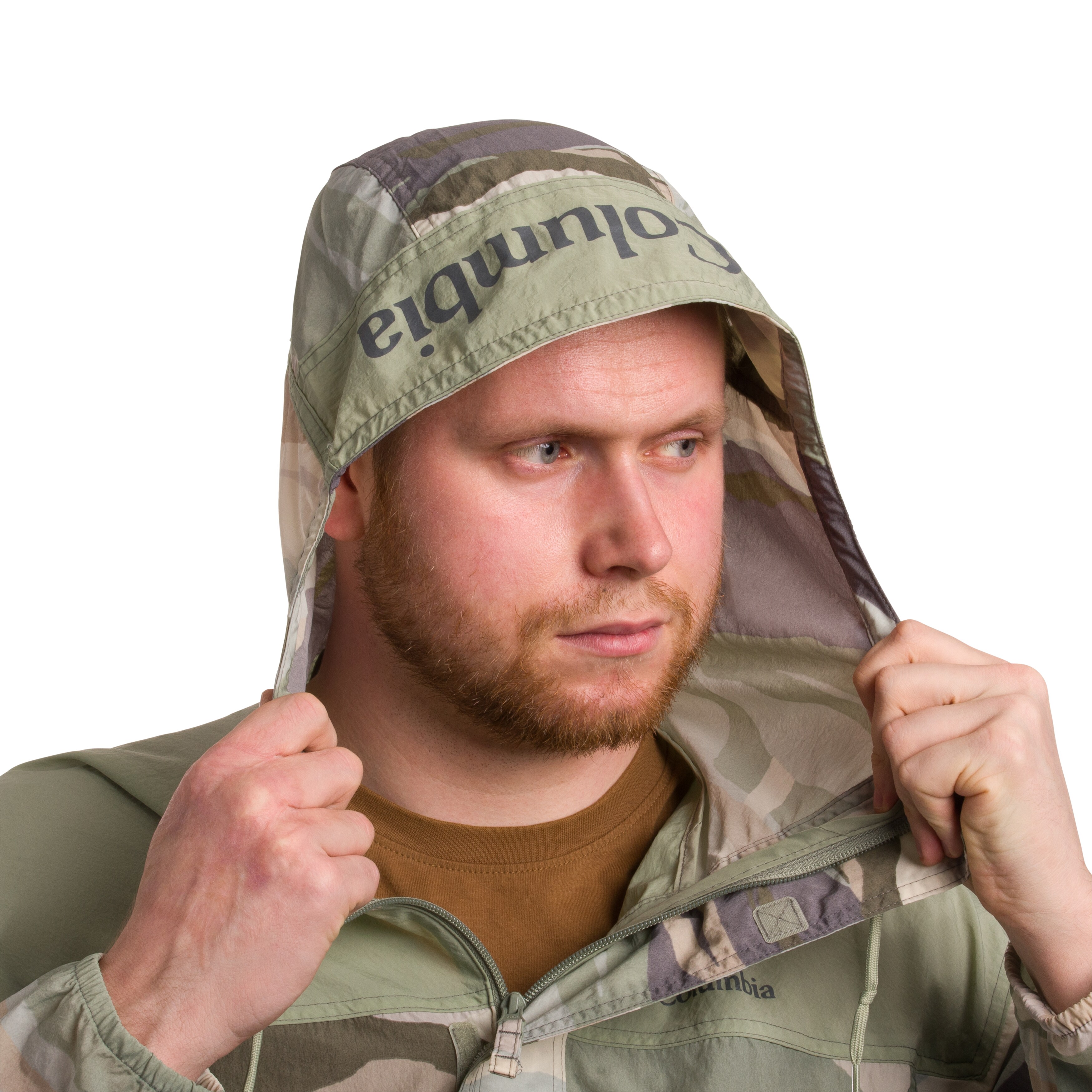 Columbia Challenger II Printed Windbreaker kabát - Safari Roque Valley/Safari