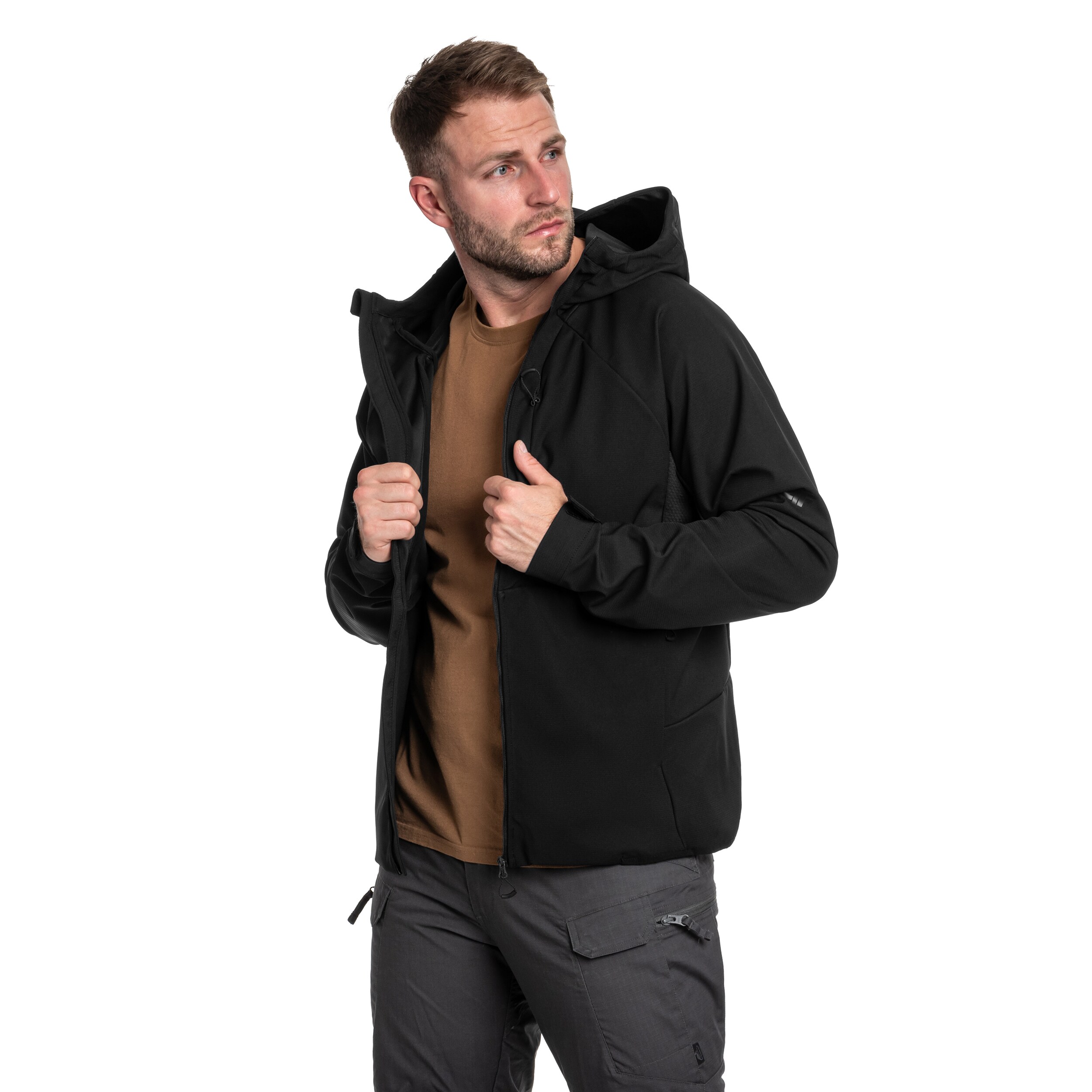 4F Softshell M313 kabát- Fekete